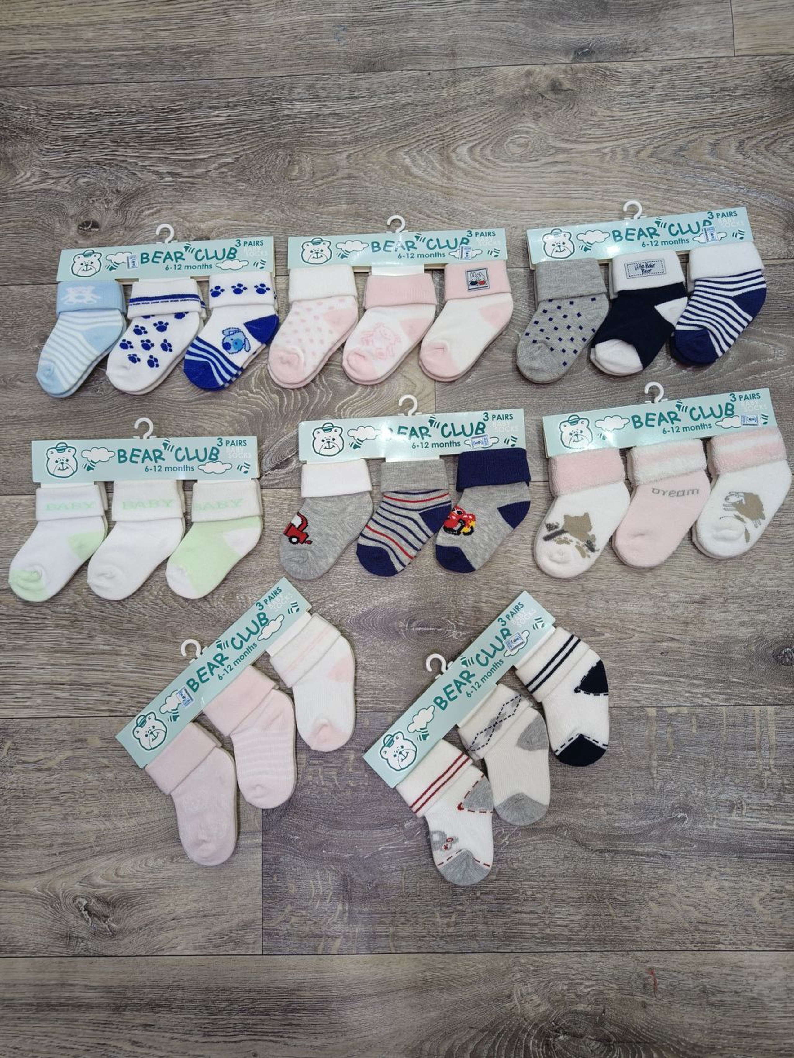 3 pair socks sets