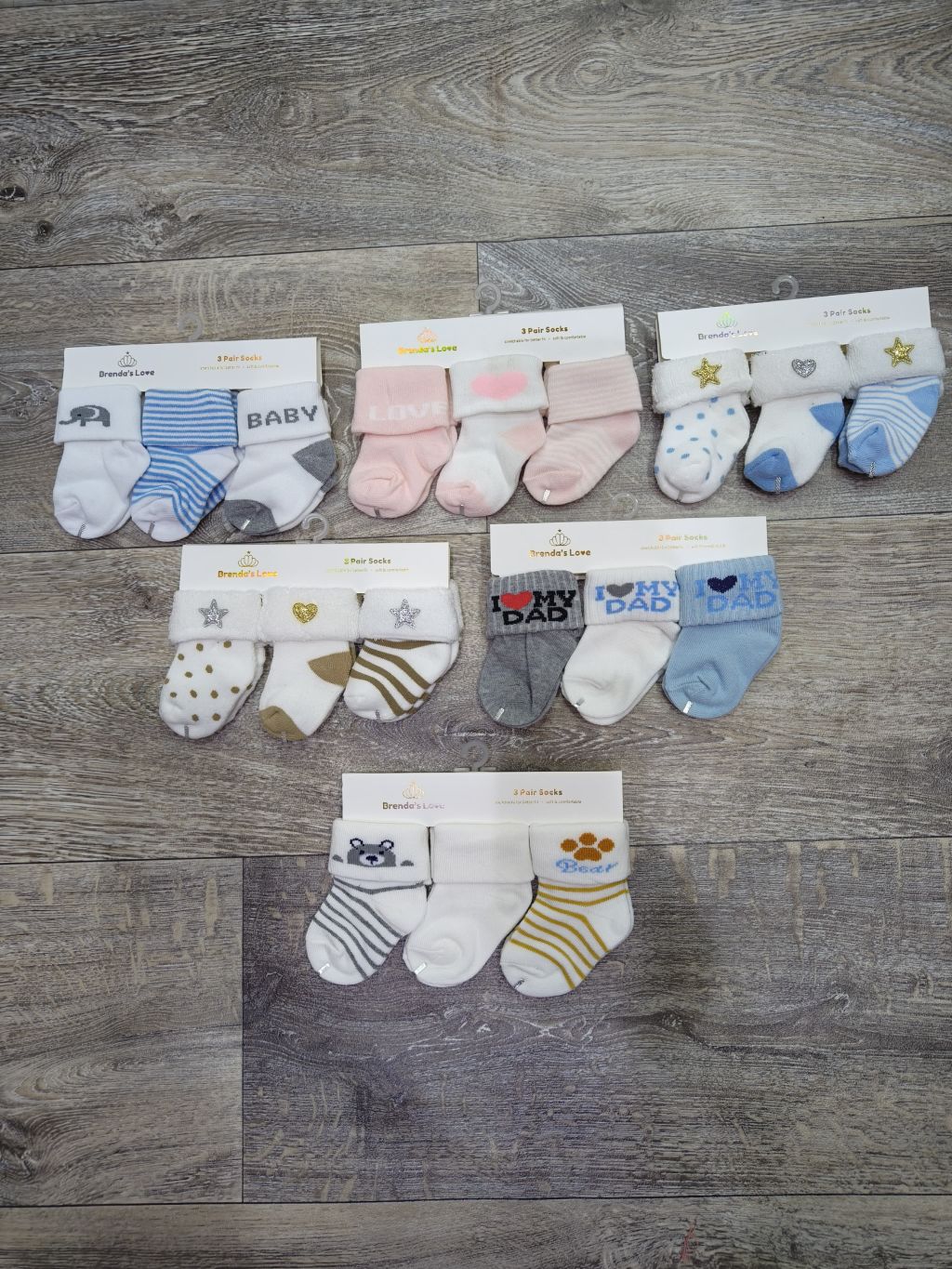 3 pair socks sets