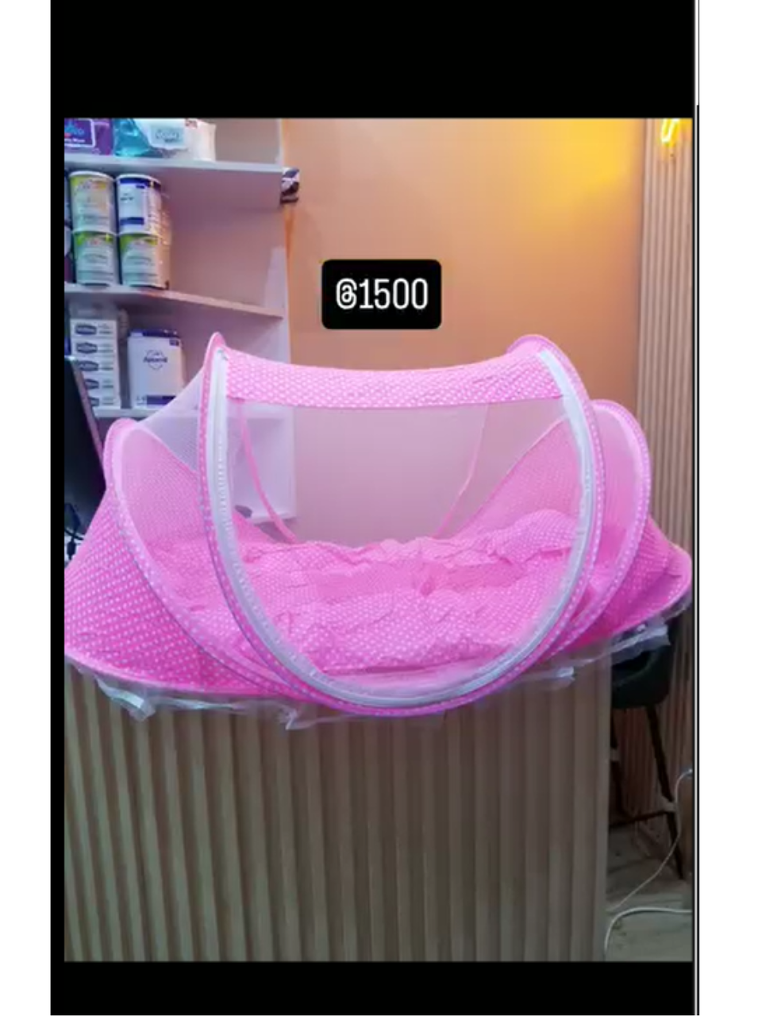 Baby Nursing Nest & Mattress (Pink,green&blue)