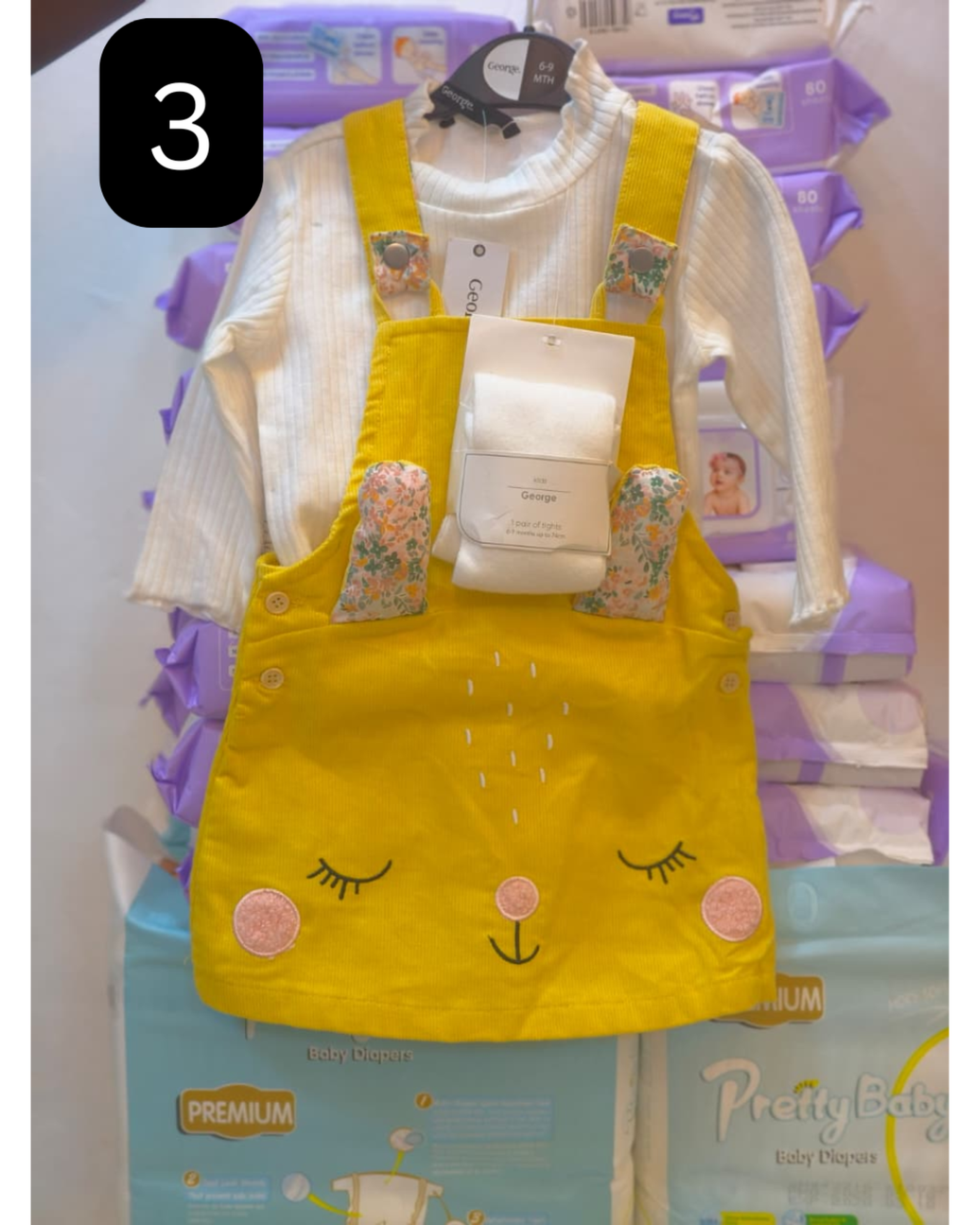 boys and girls dungaree and top set