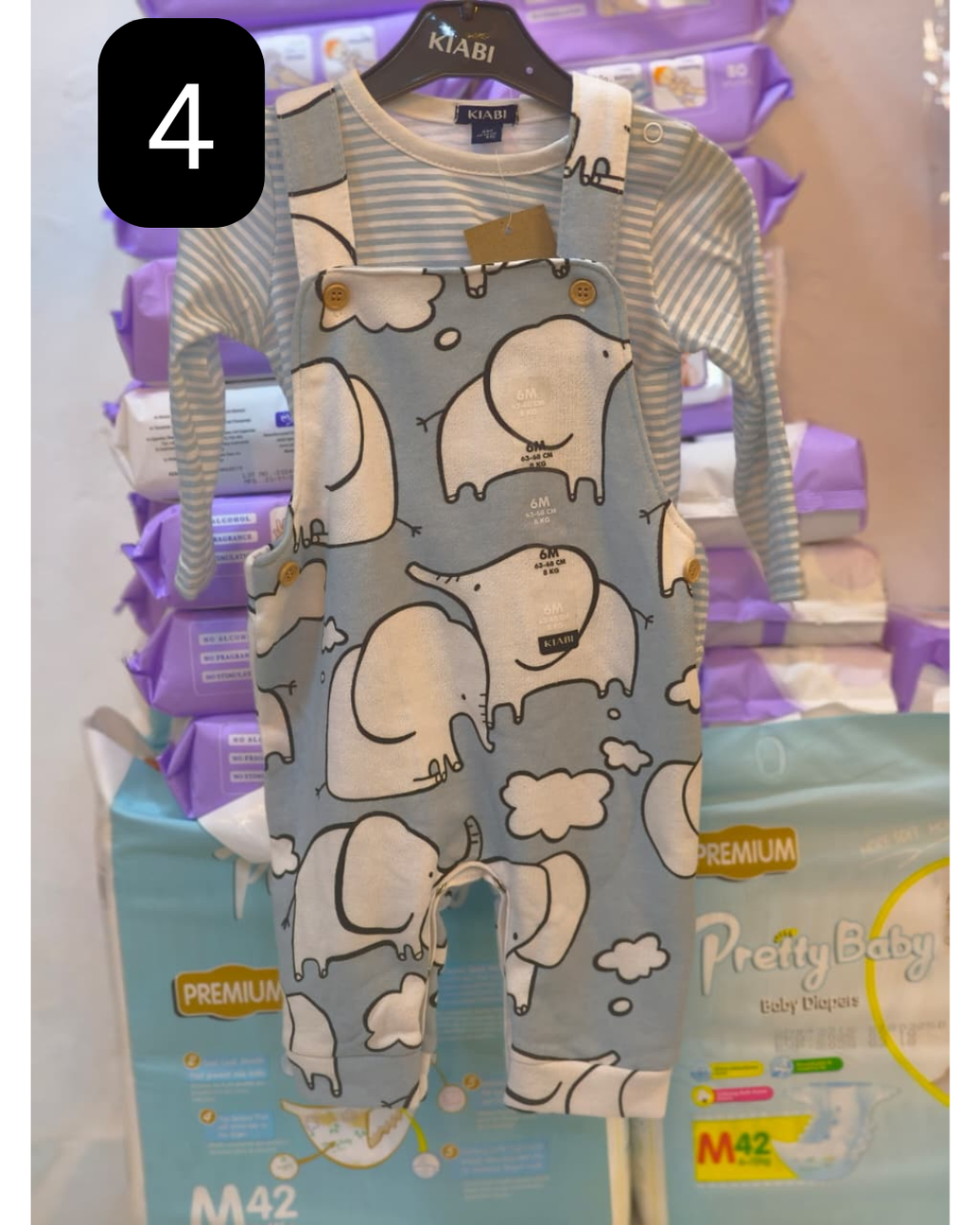 boys and girls dungaree and top set