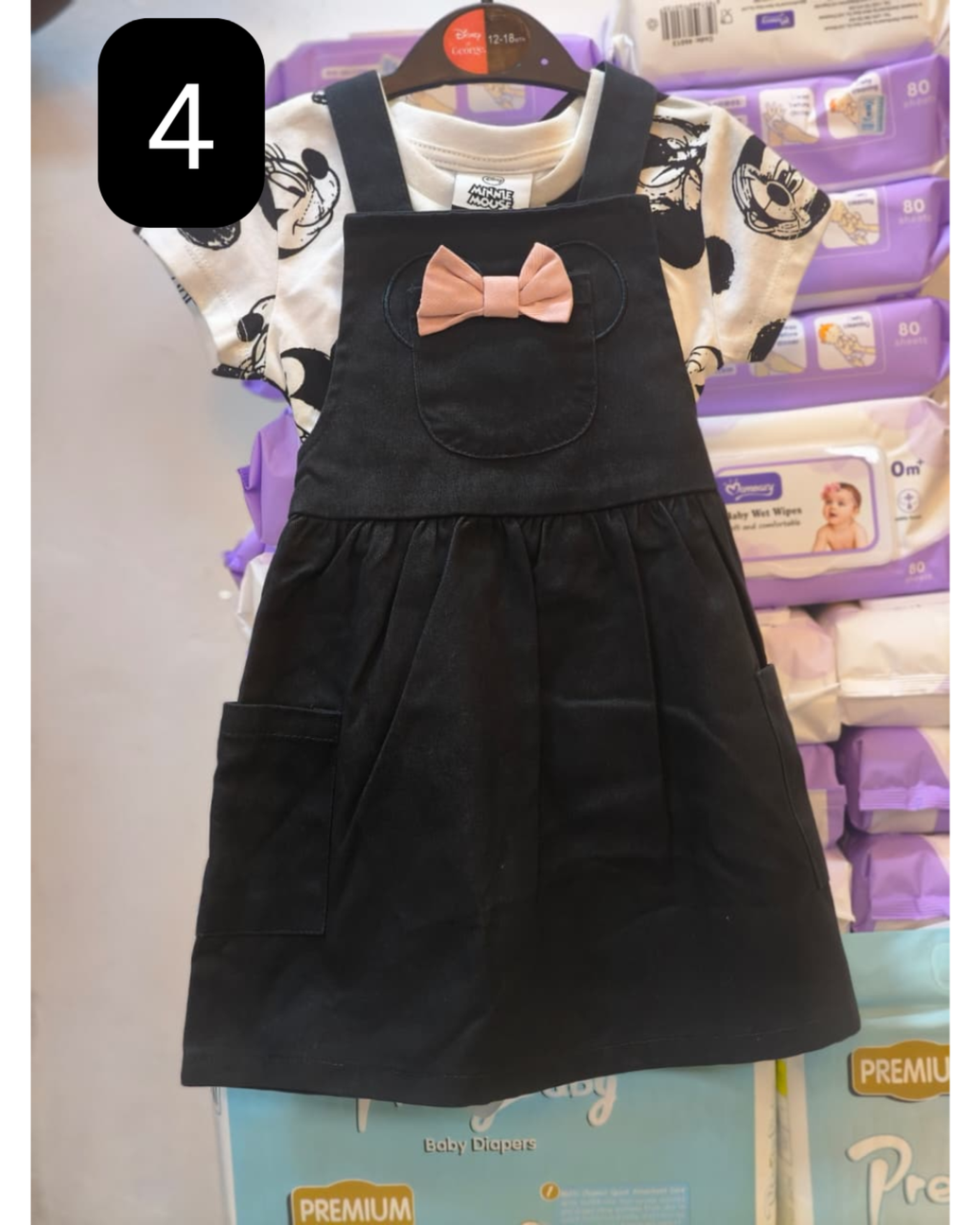 boys and girls dungaree and top set