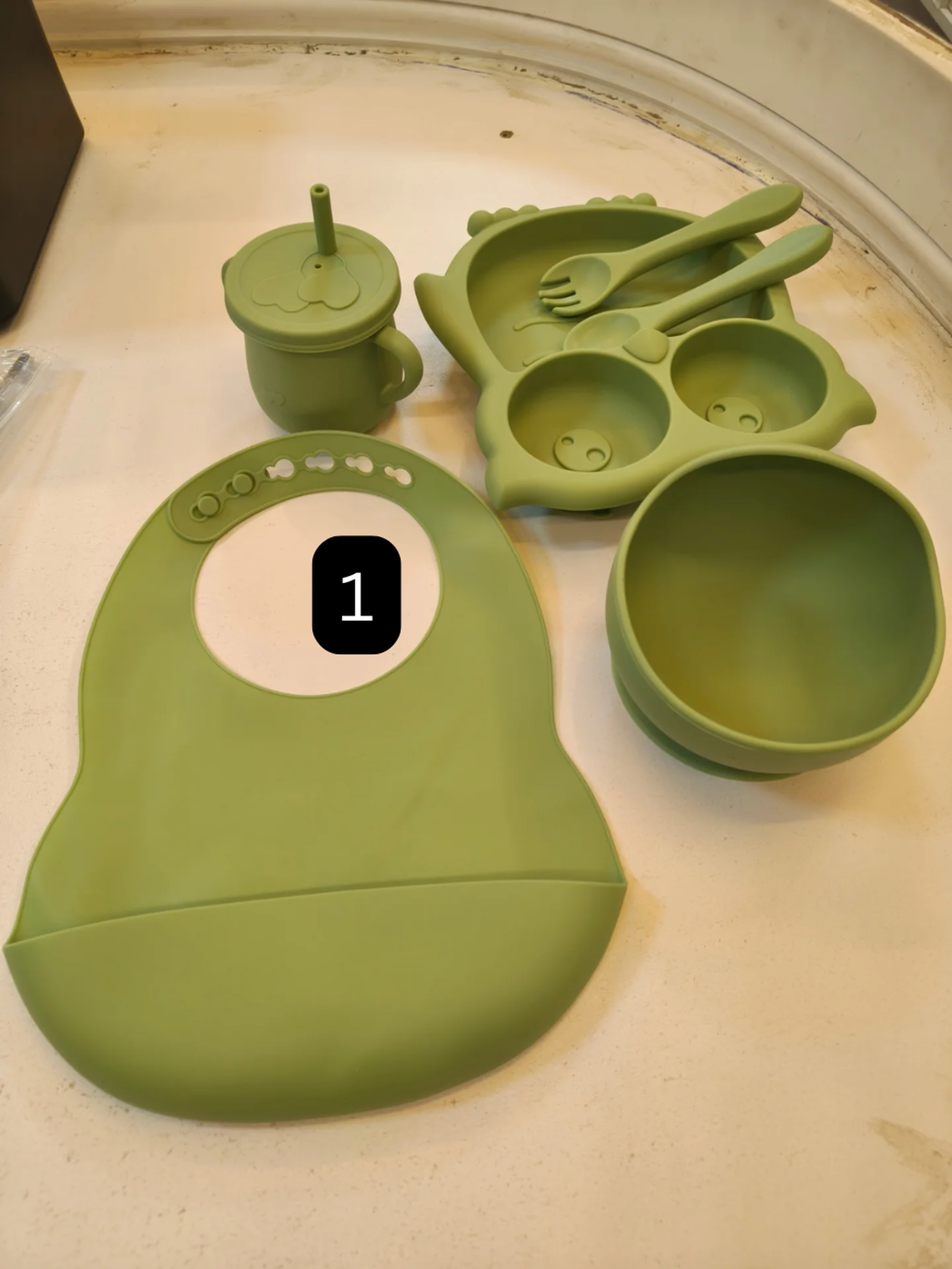silicone weaning sets/ feeding sets
