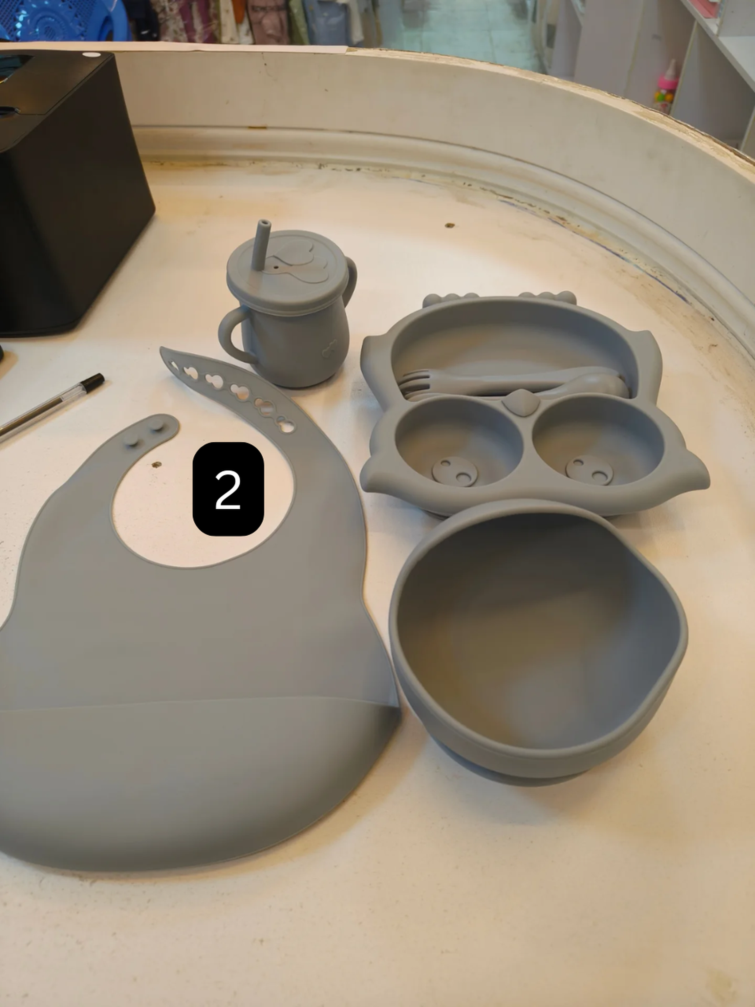 silicone weaning sets/ feeding sets