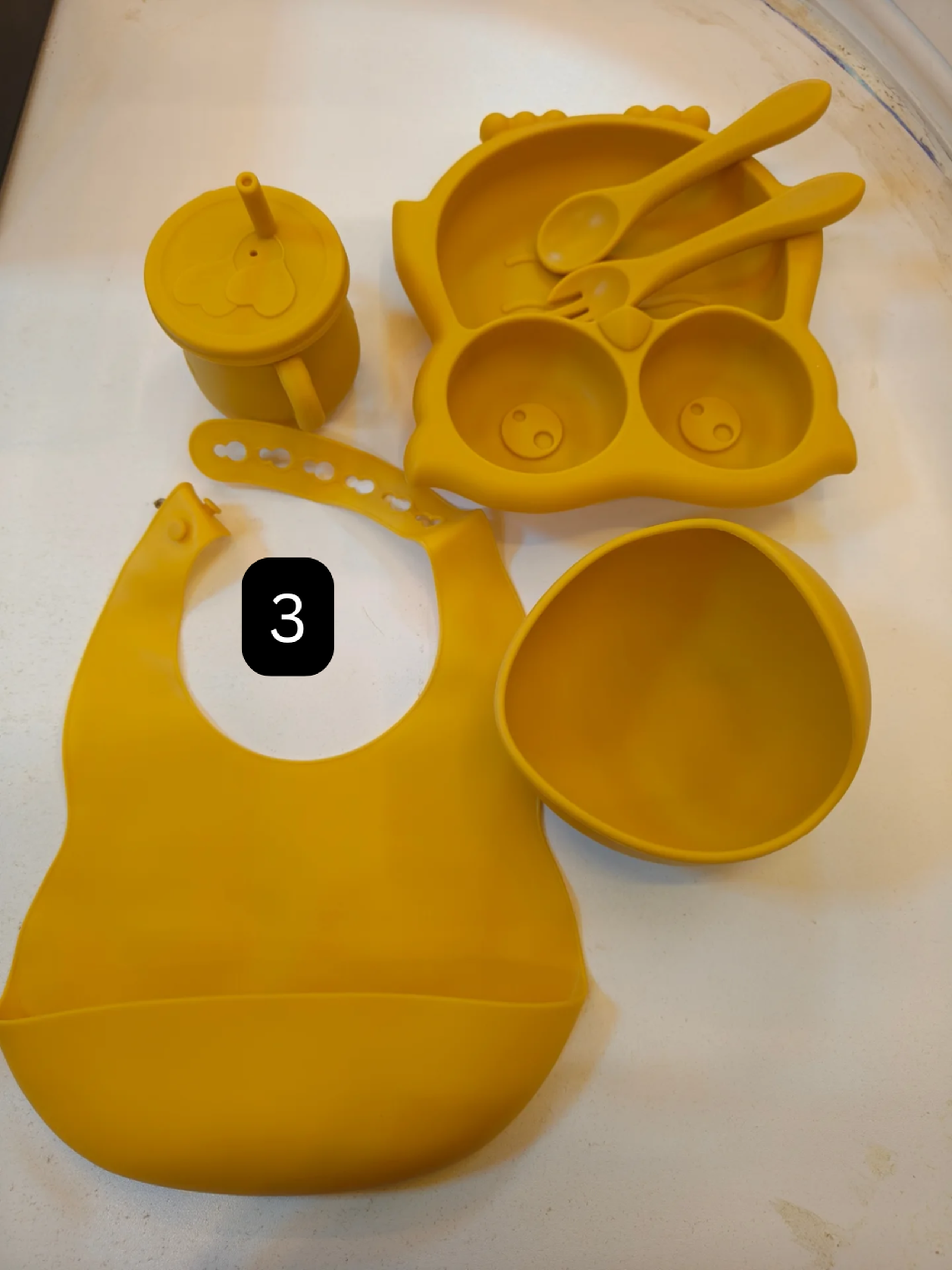 silicone weaning sets/ feeding sets