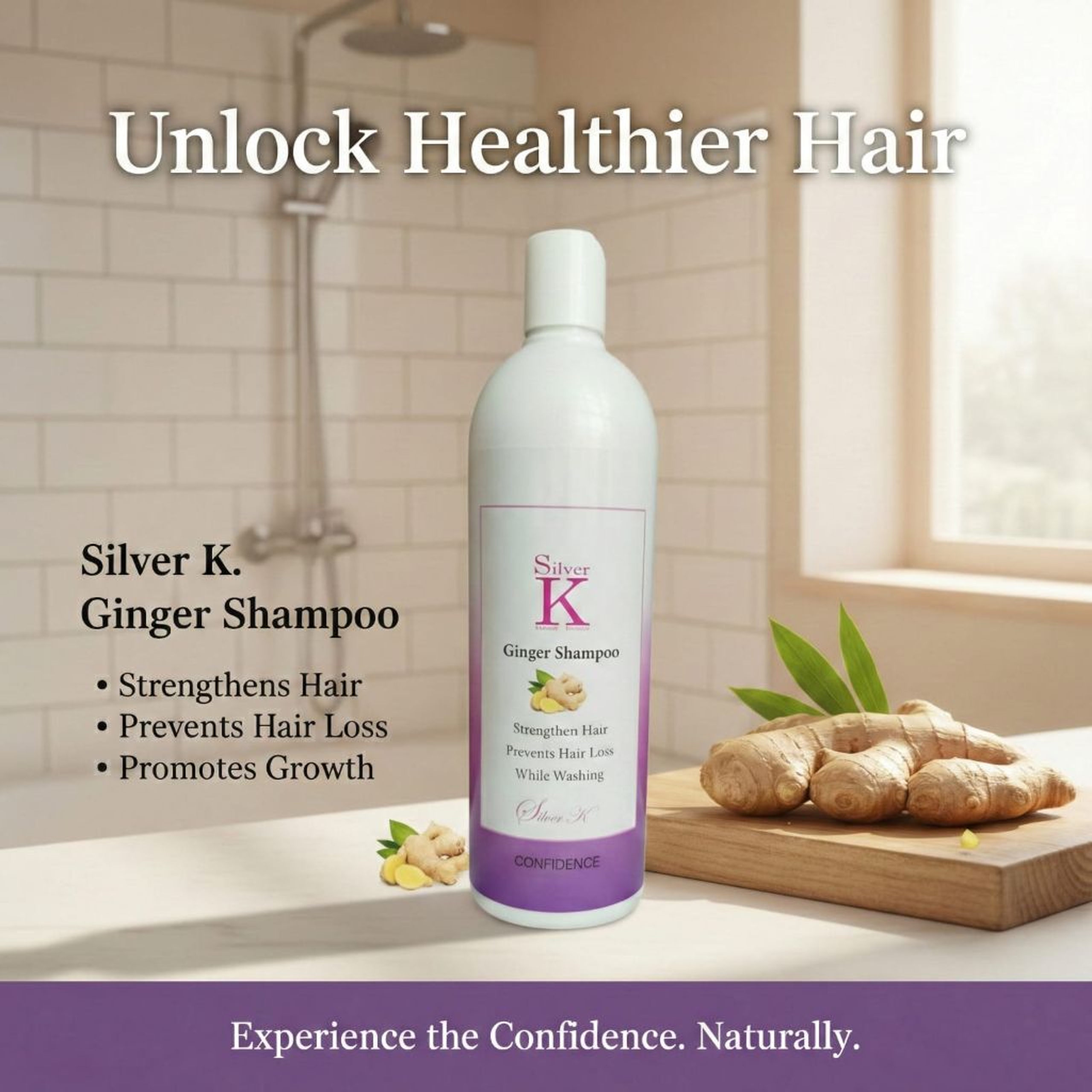 Silver K Ginger shampoo