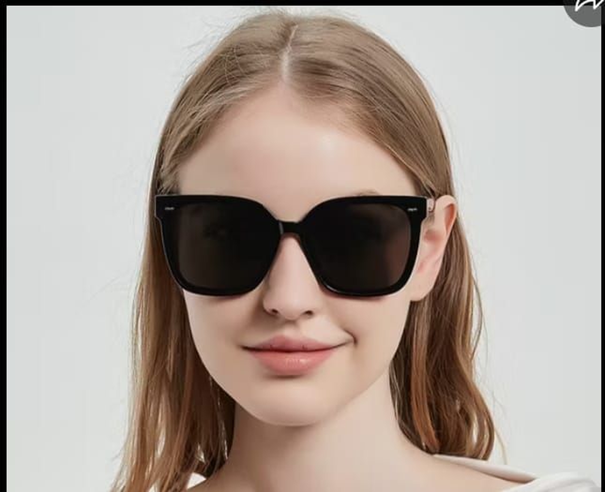 Trendy squire oversized Sunglasses