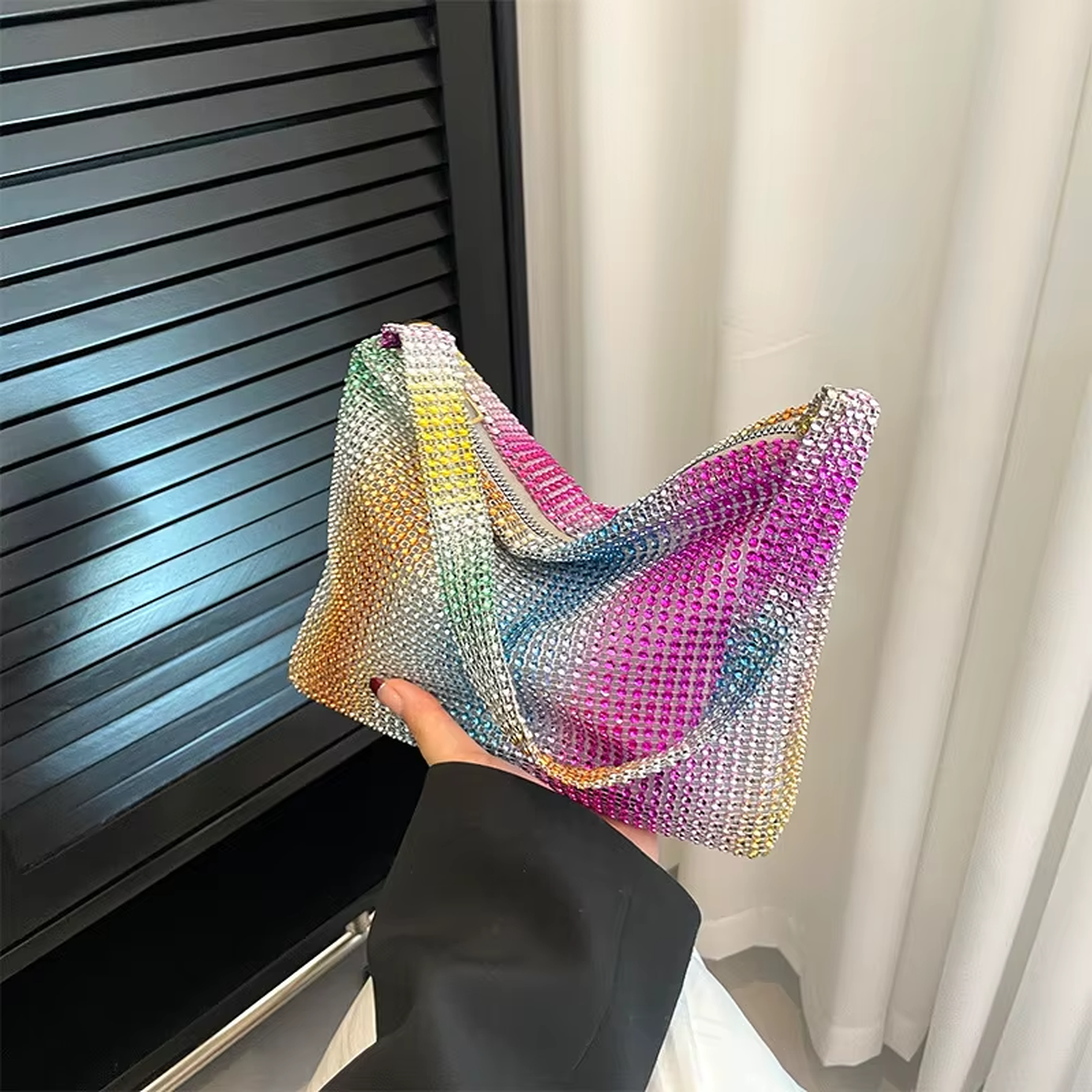 Rainbow Prism Luxe Handbag