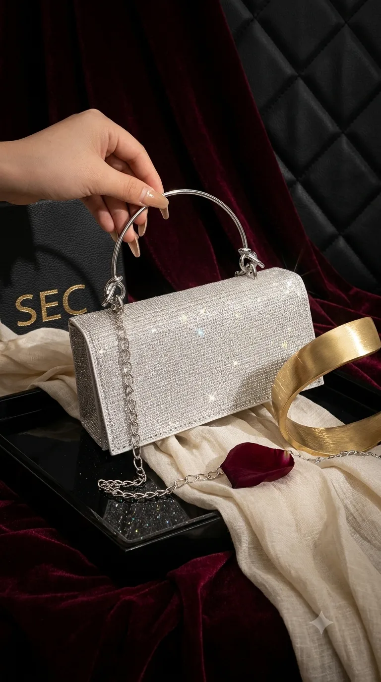Rhinestone Dinner Clutch Bag