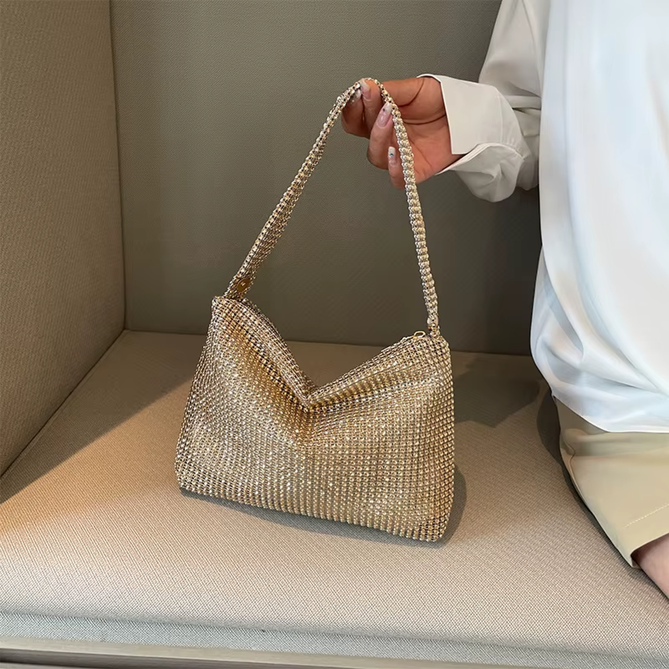 Luxe Gold Dinner Handbag