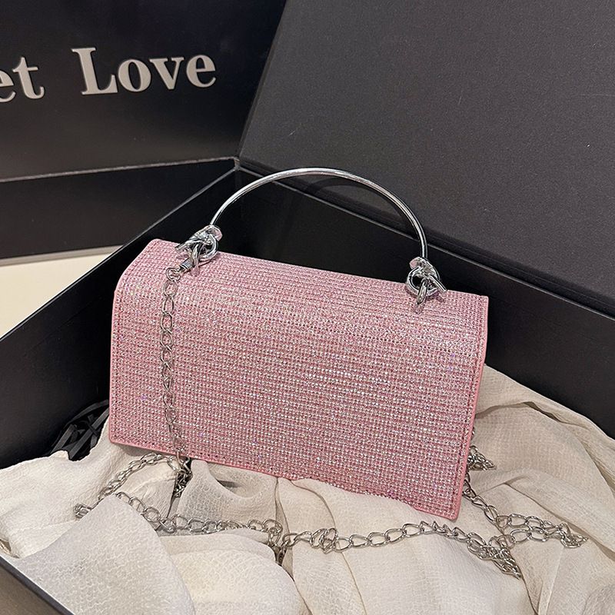 Rhinestone Dinner Clutch Bag