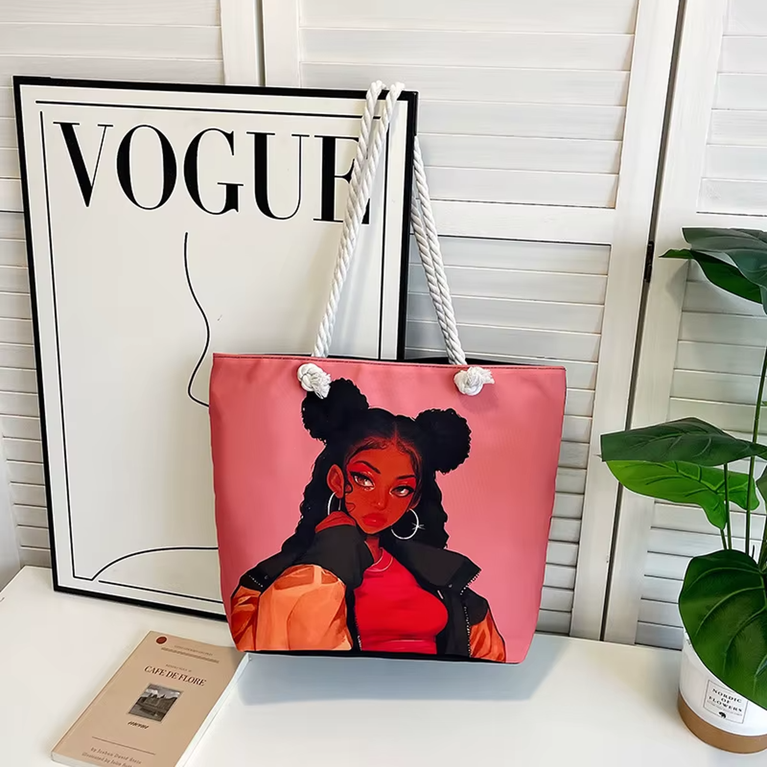 Retro Tote Bag-Laptop Friendly