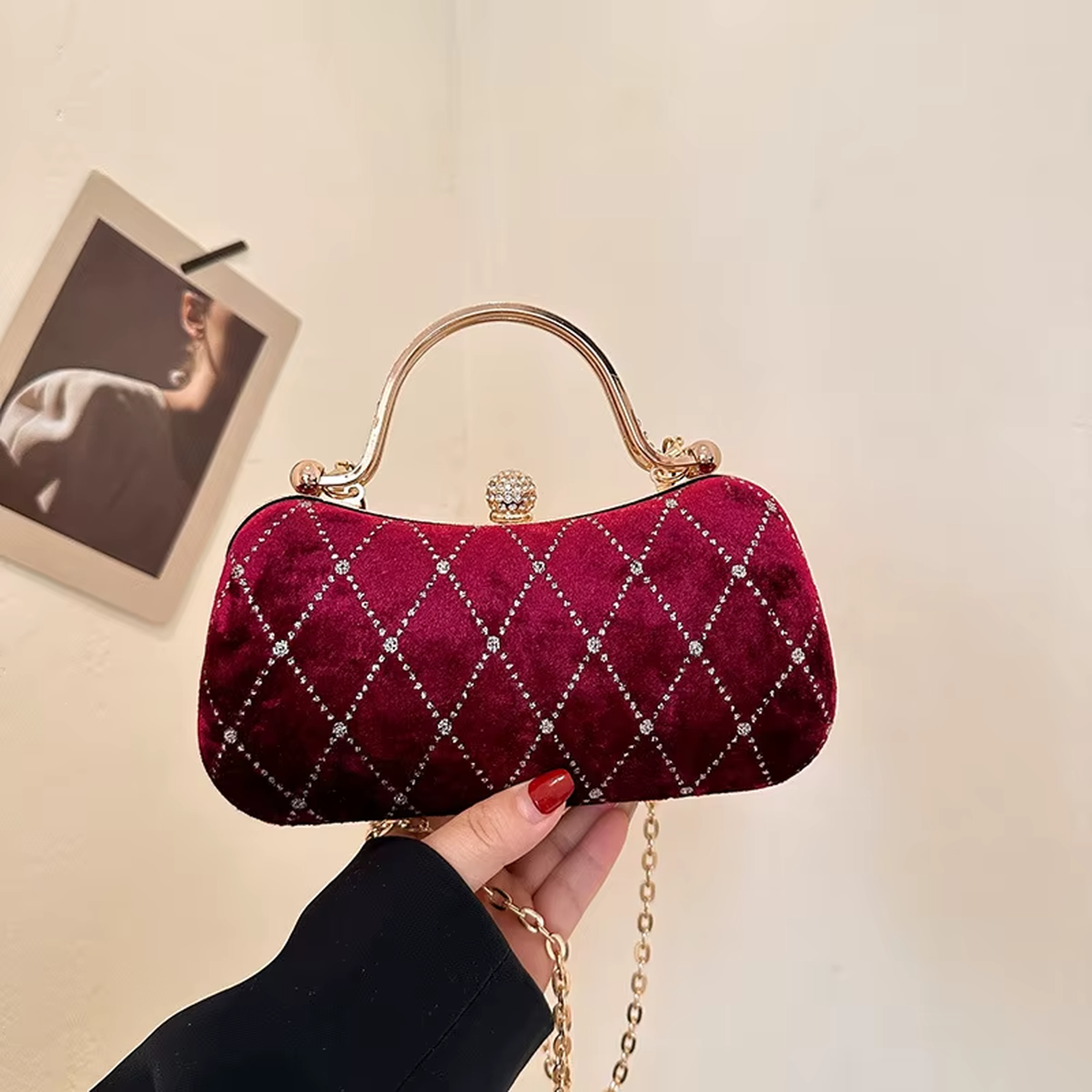 Chic Velvet Dinner Bag 
