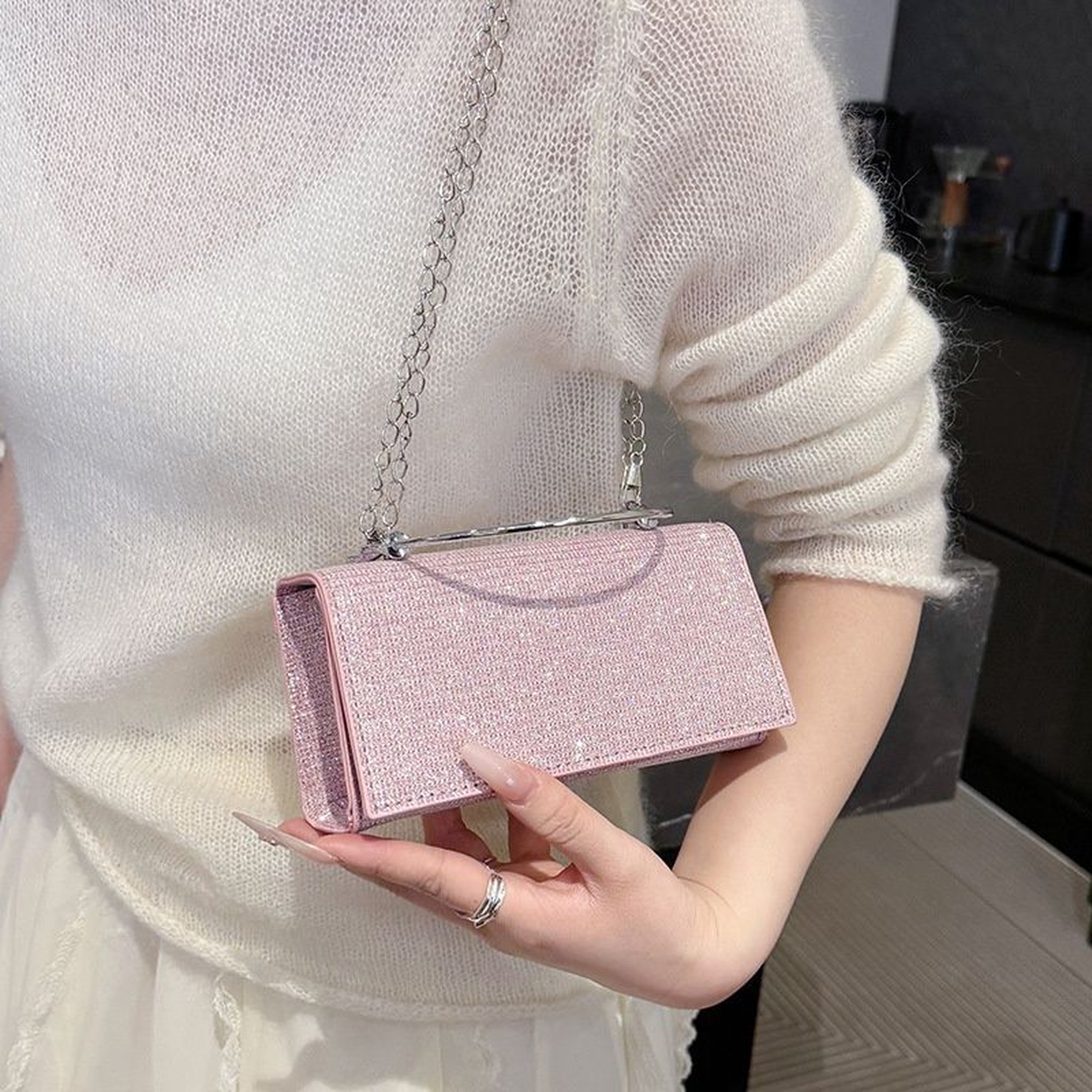 Rhinestone Dinner Clutch Bag