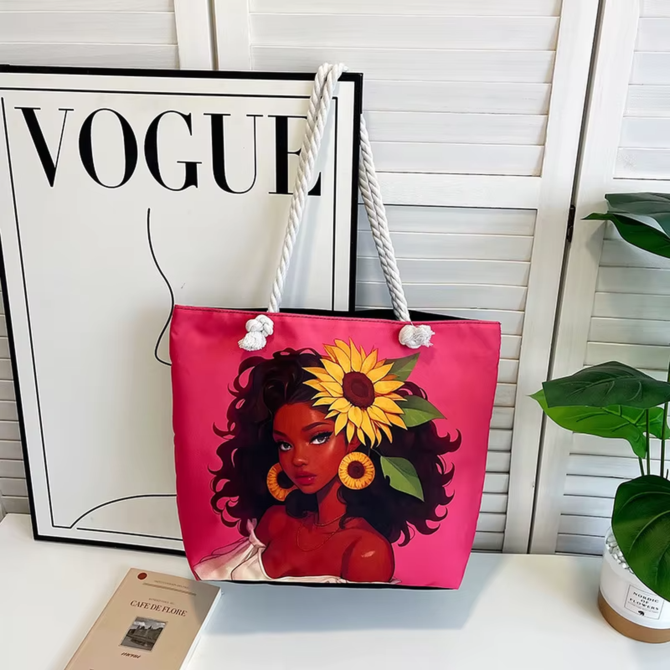 Retro Tote Bag-Laptop Friendly