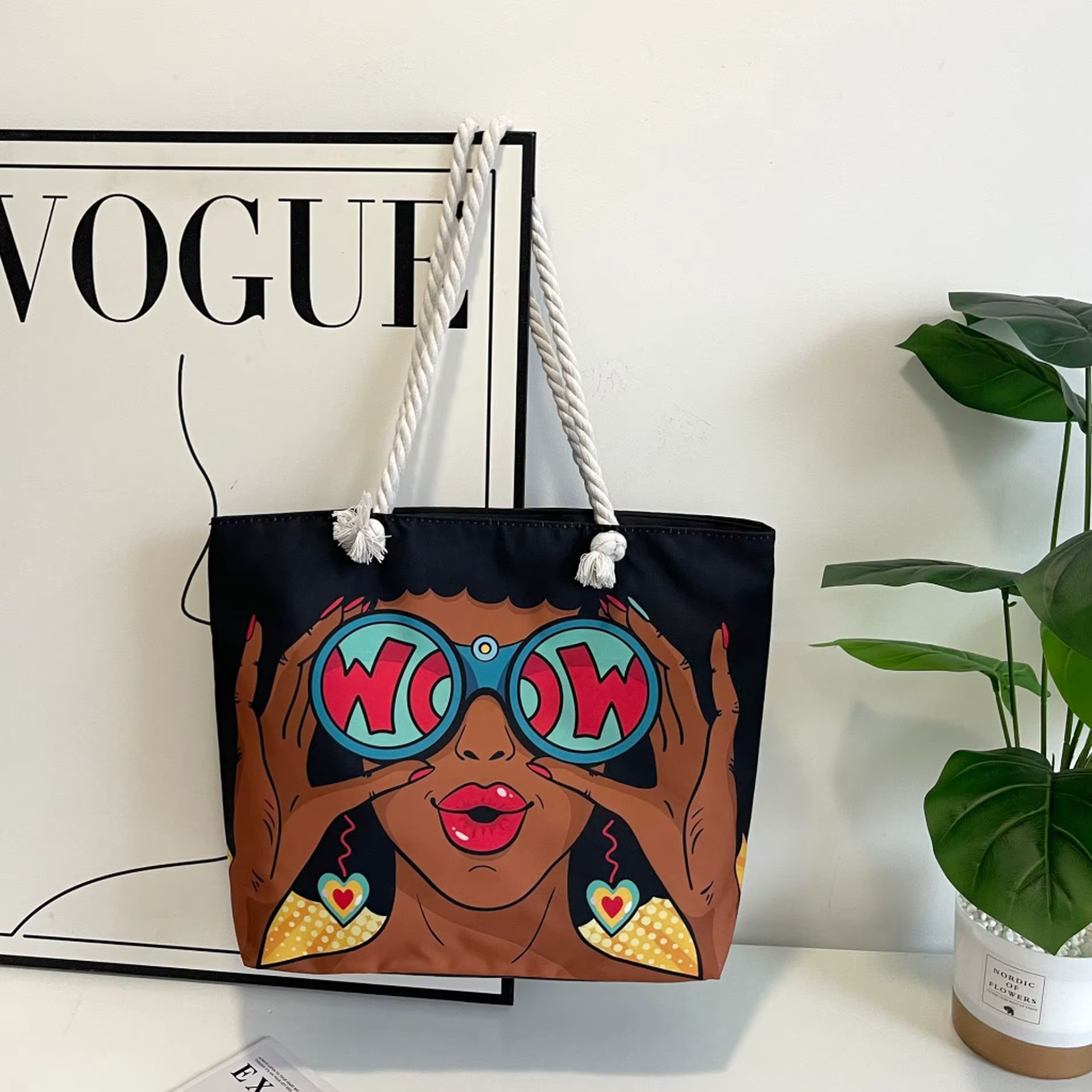 Retro Tote Bag-Laptop Friendly