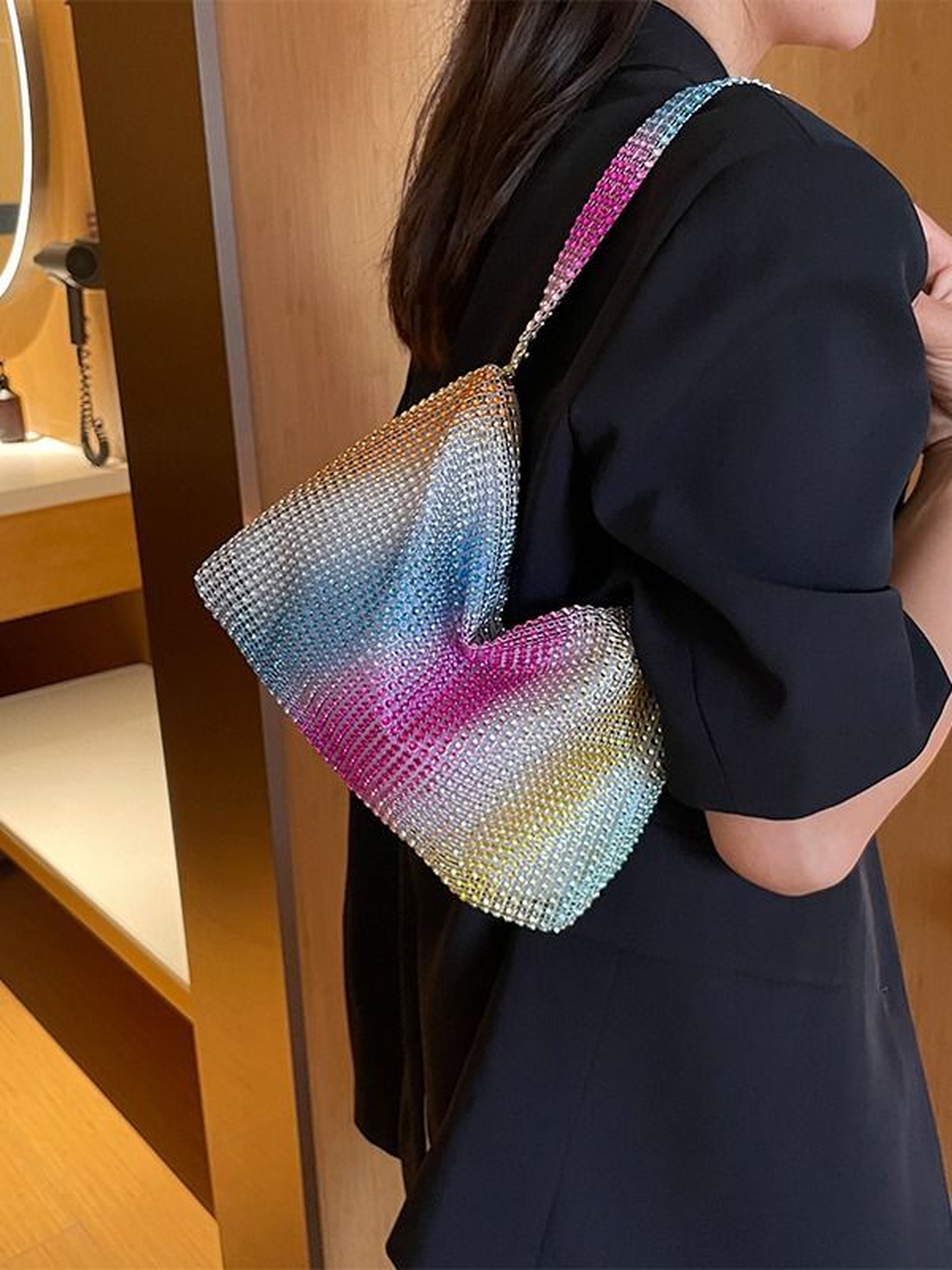 Rainbow Prism Luxe Handbag