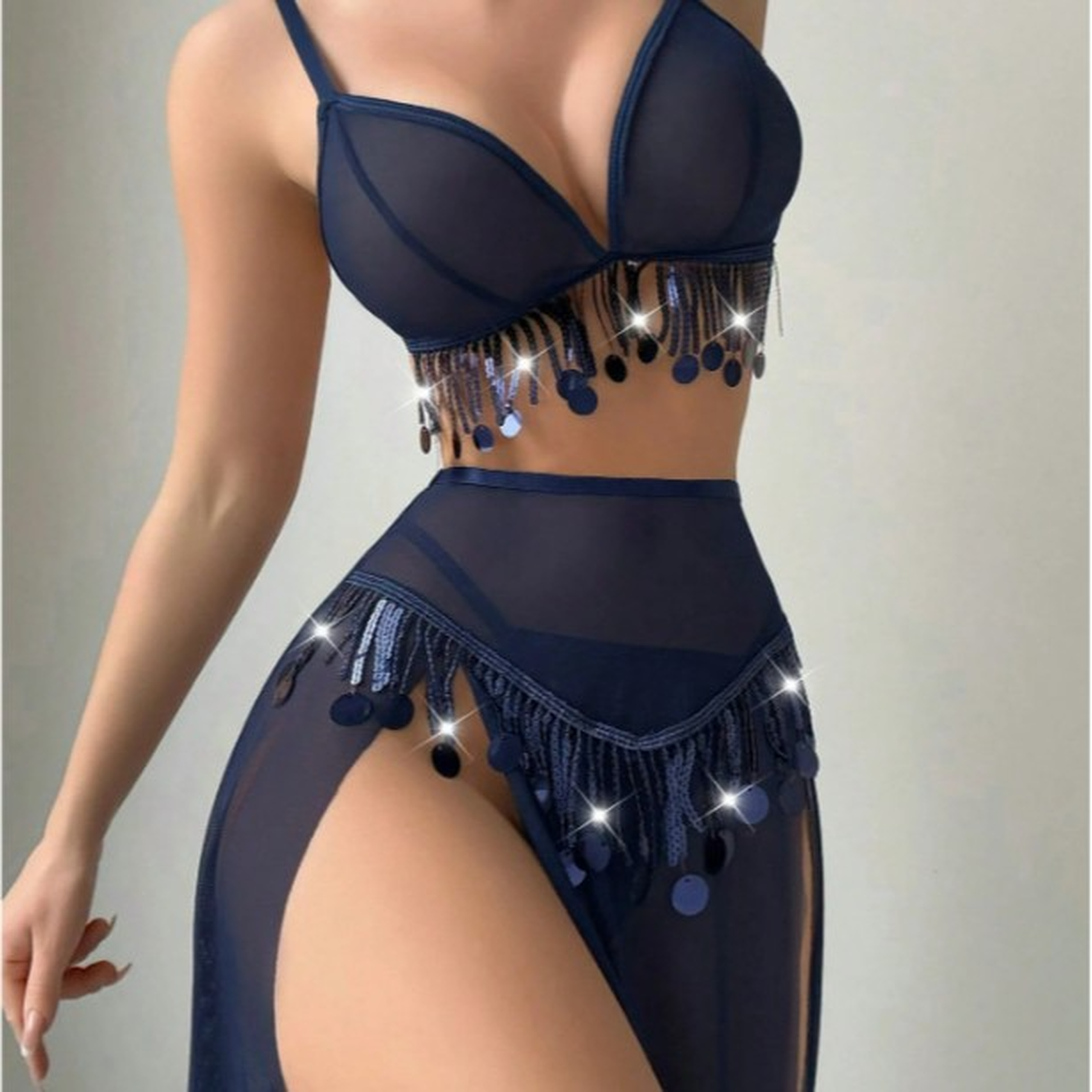Sexy 2 Piece Chiffon Lingerie