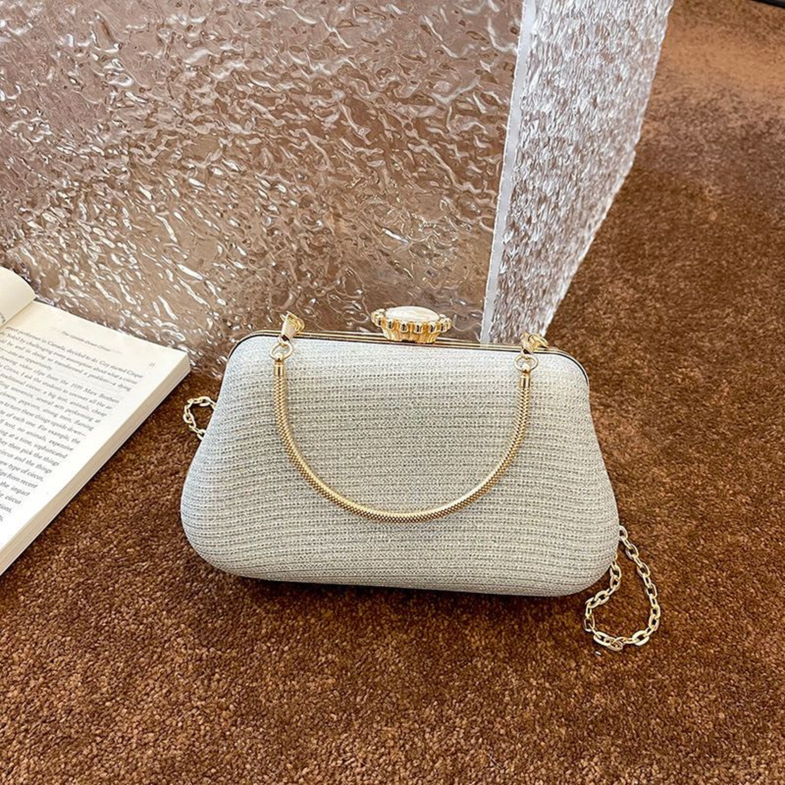 Silver Starlight Clutch
