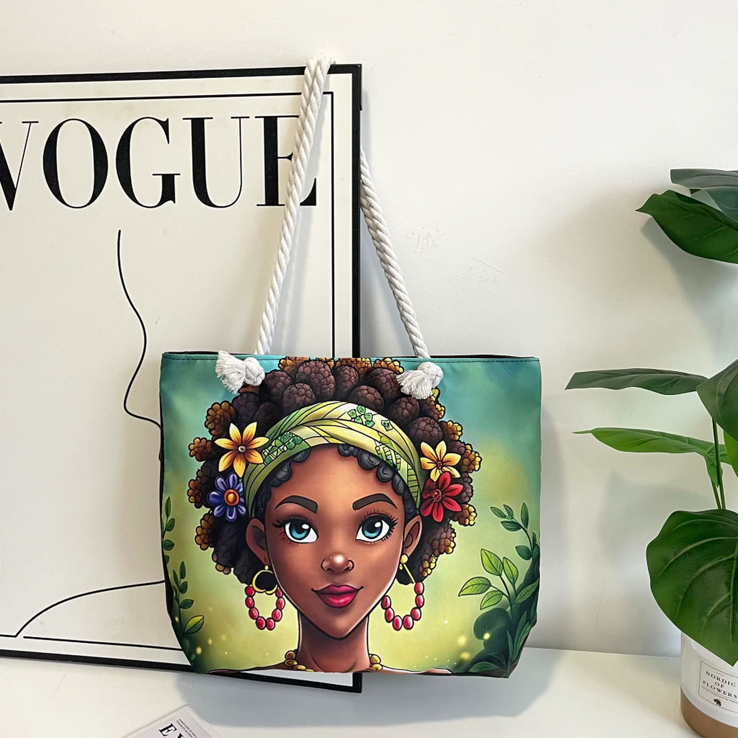 Retro Tote Bag-Laptop Friendly