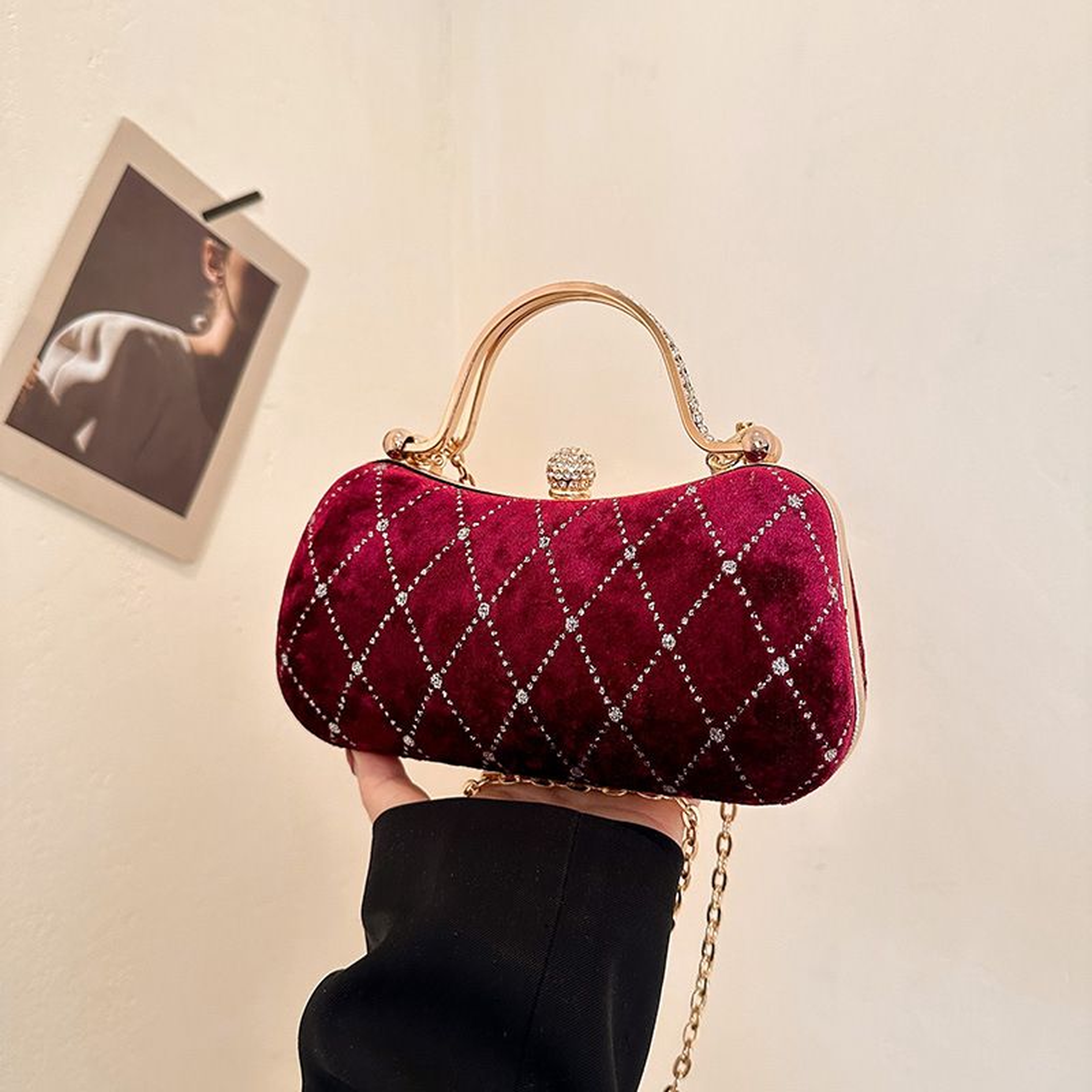 Chic Velvet Dinner Bag 