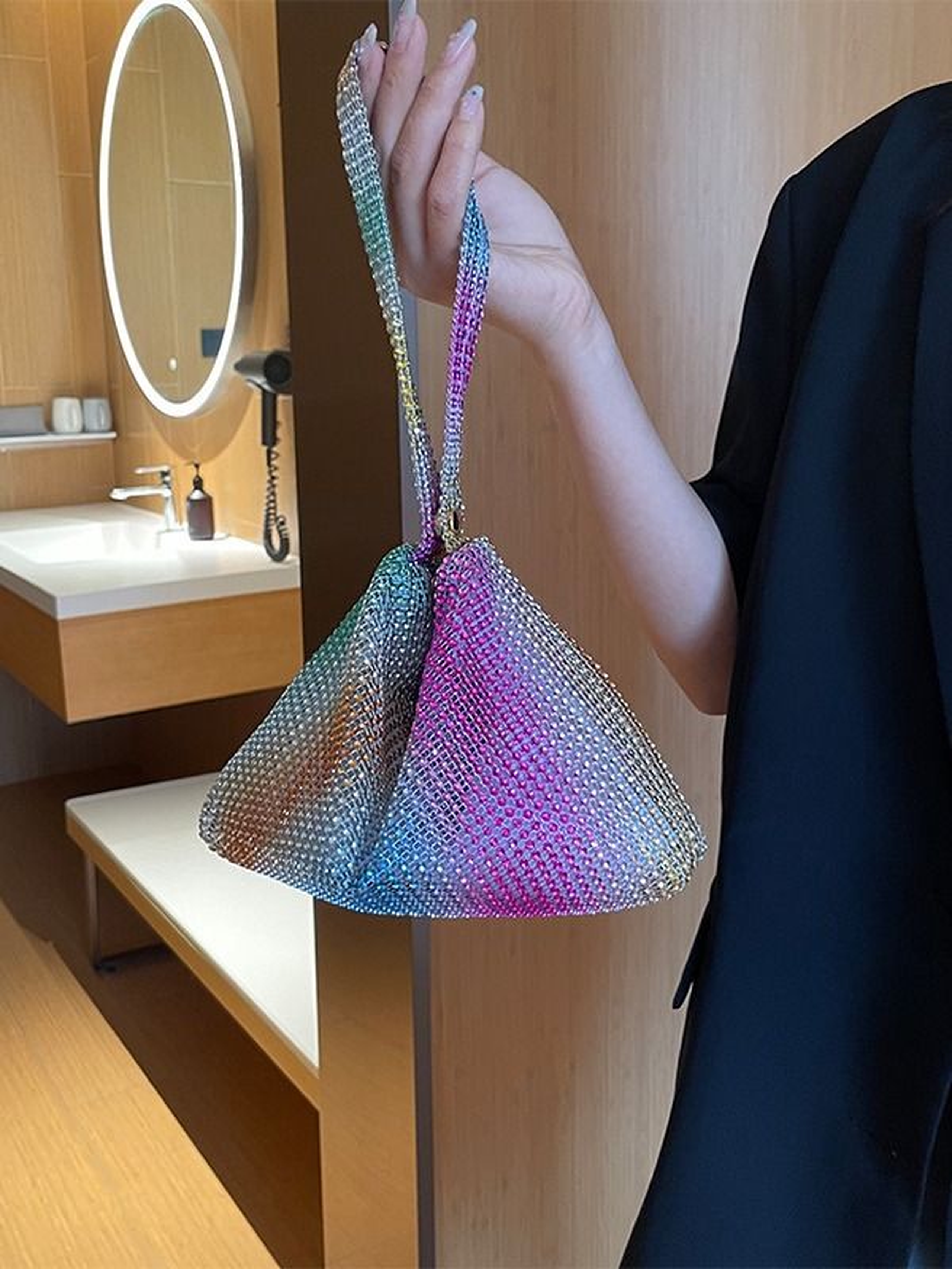 Rainbow Prism Luxe Handbag