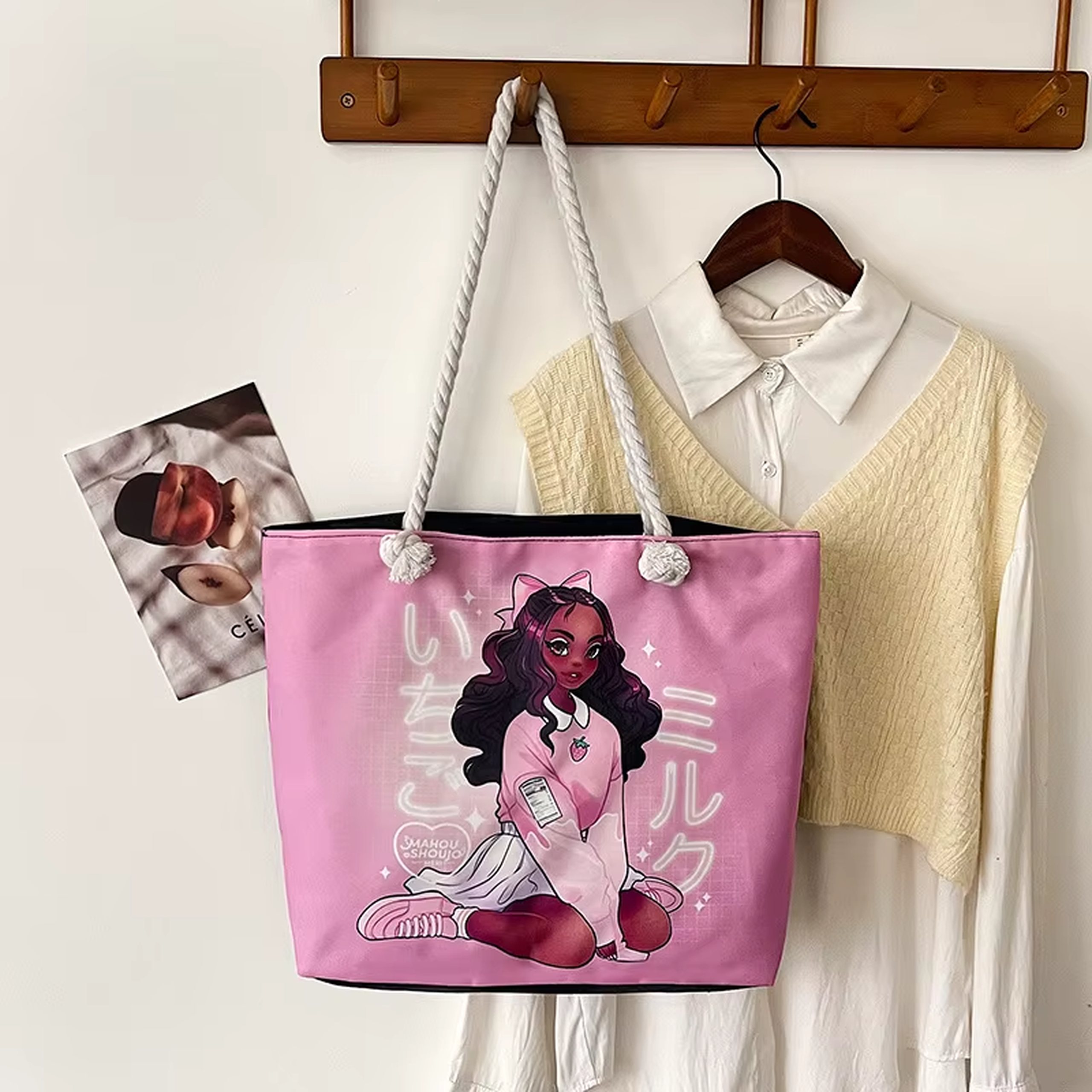 Retro Tote Bag-Laptop Friendly