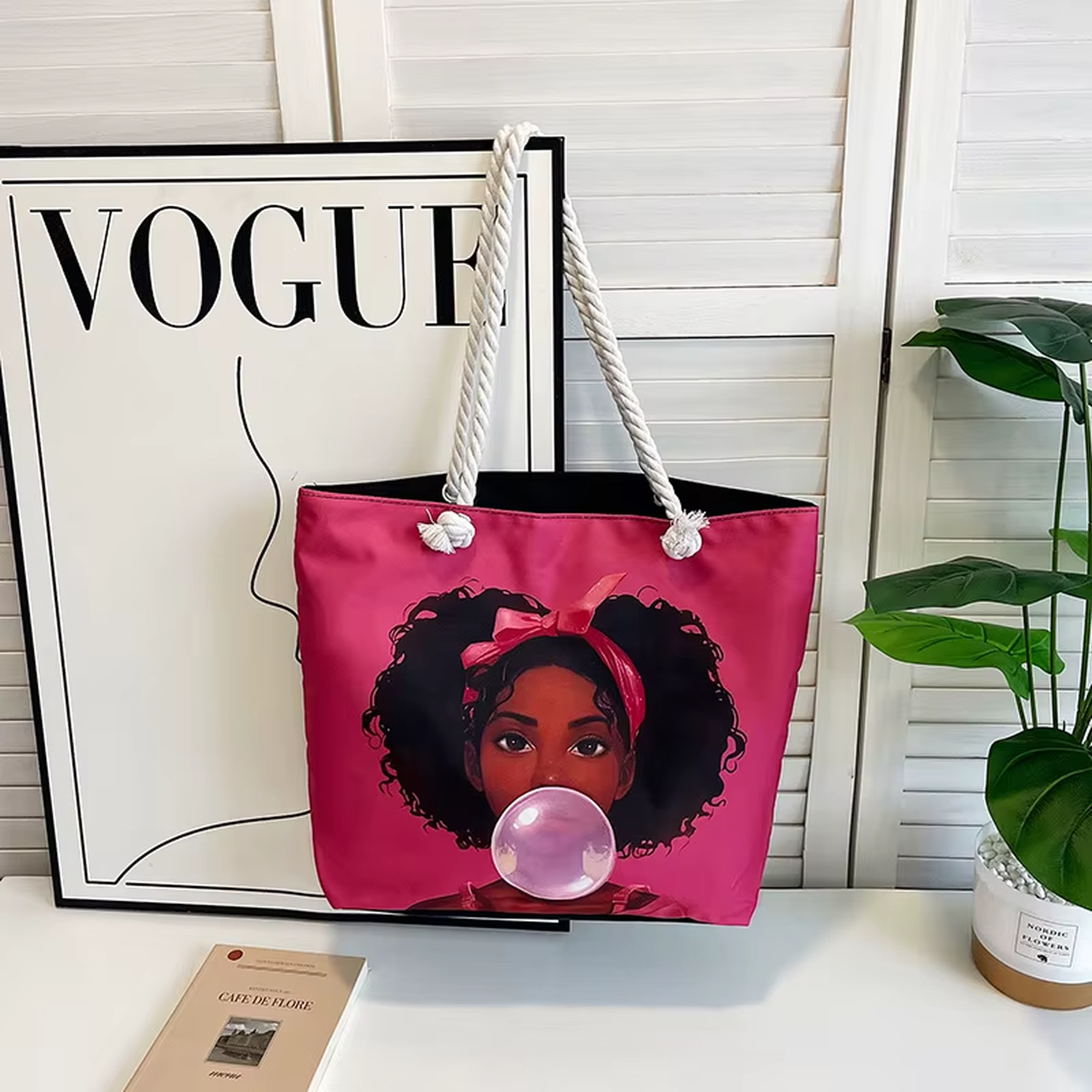 Retro Tote Bag-Laptop Friendly