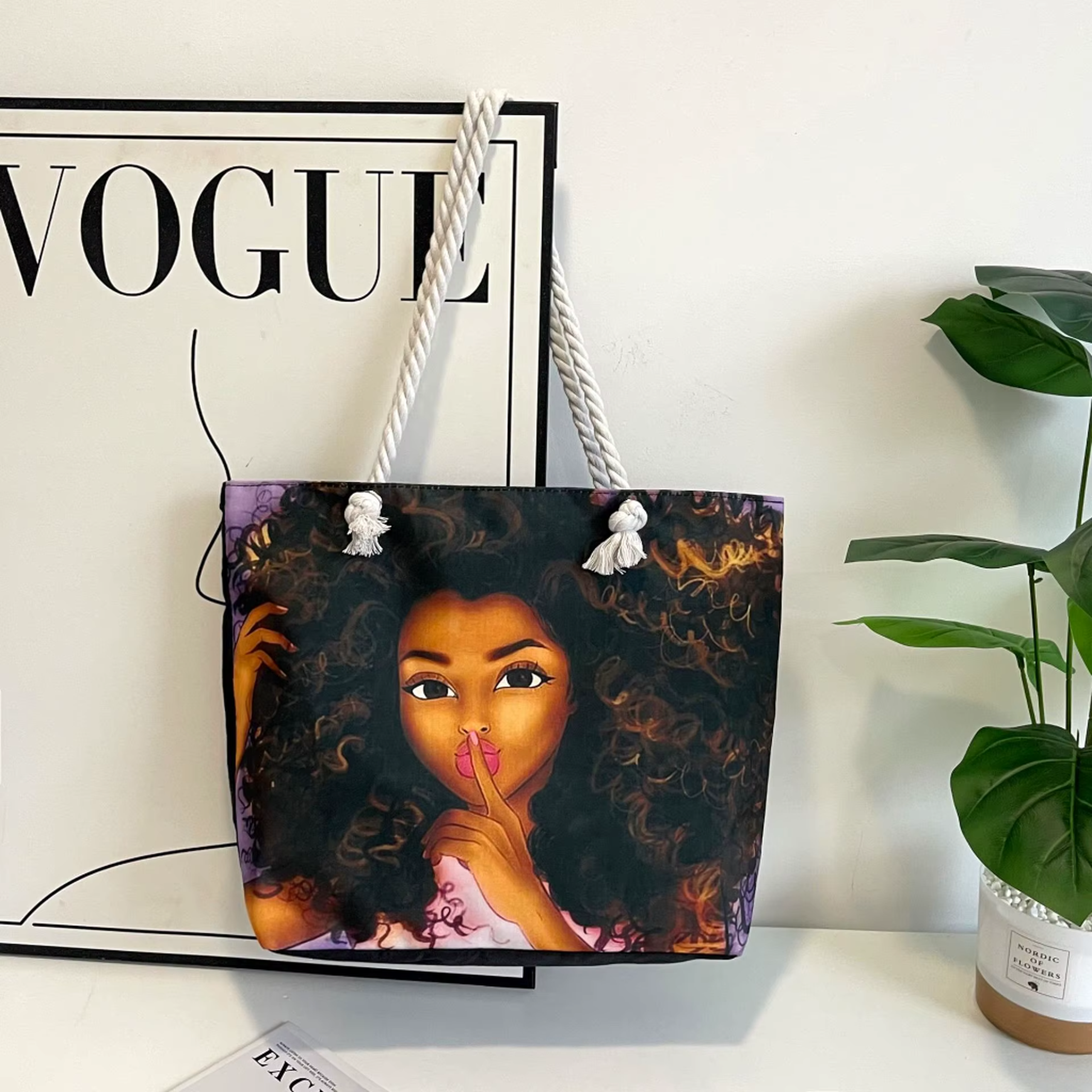 Retro Tote Bag-Laptop Friendly