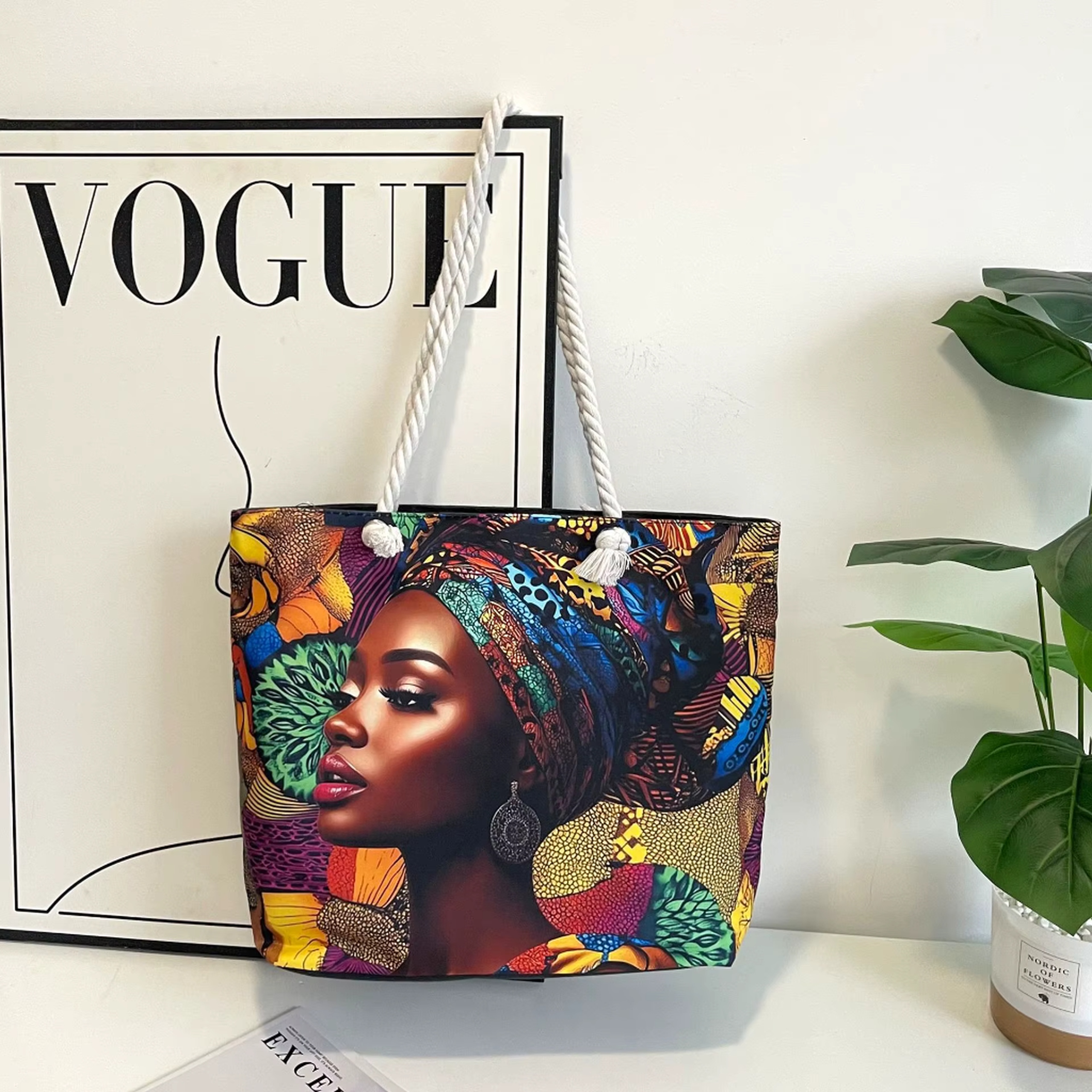 Retro Tote Bag-Laptop Friendly
