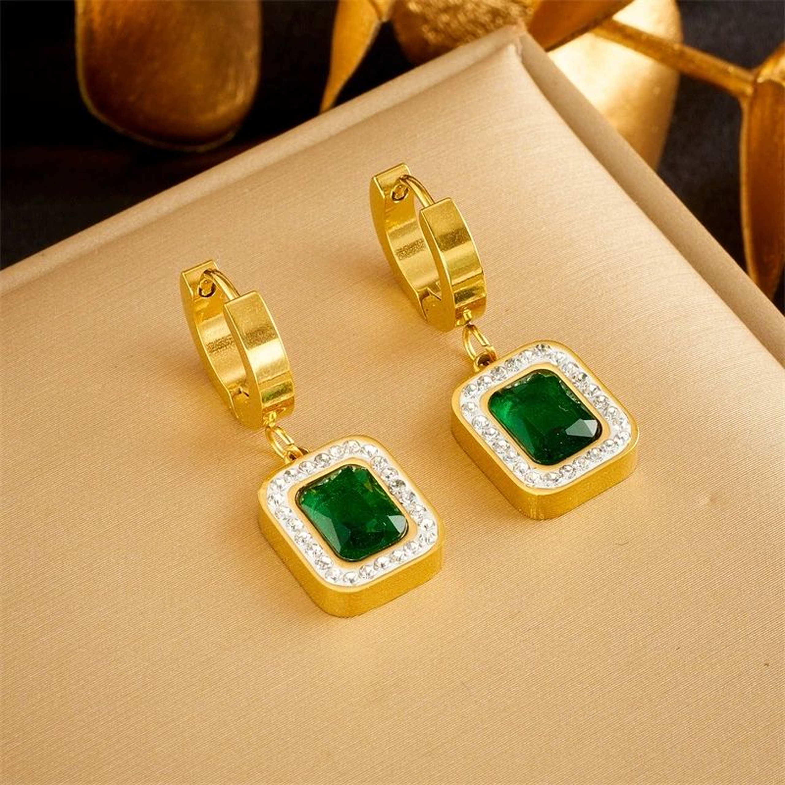 Emerald Glow Earrings