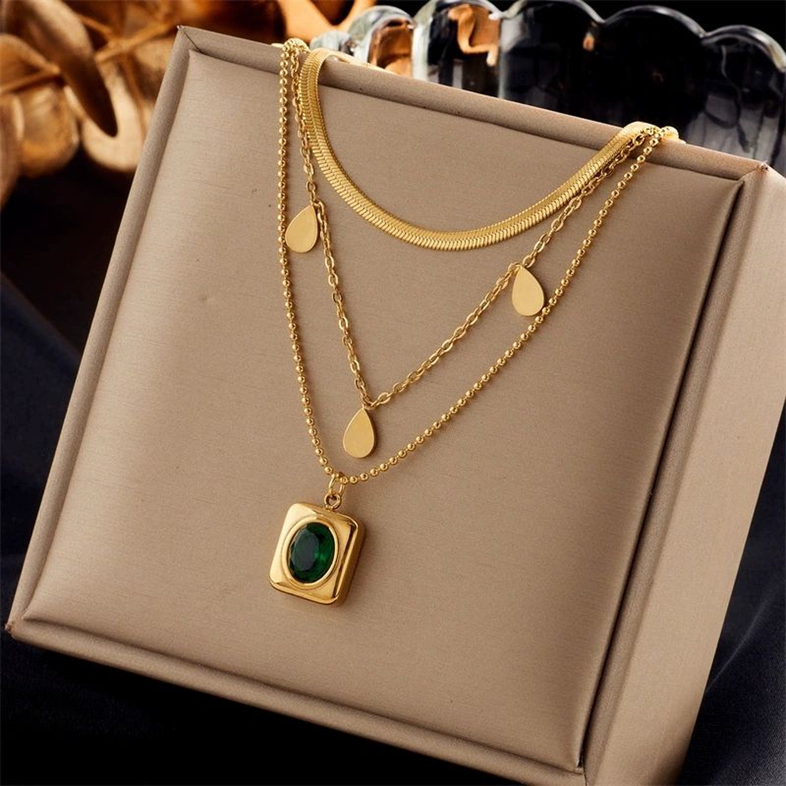 Velvet Night Layered Necklace