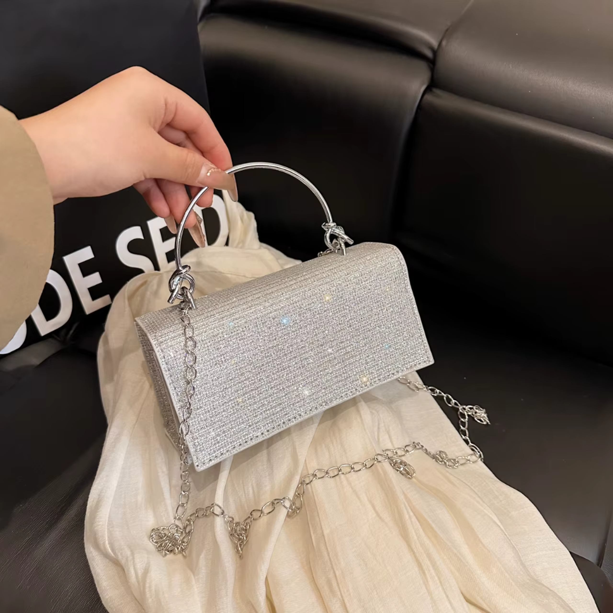 Rhinestone Dinner Clutch Bag