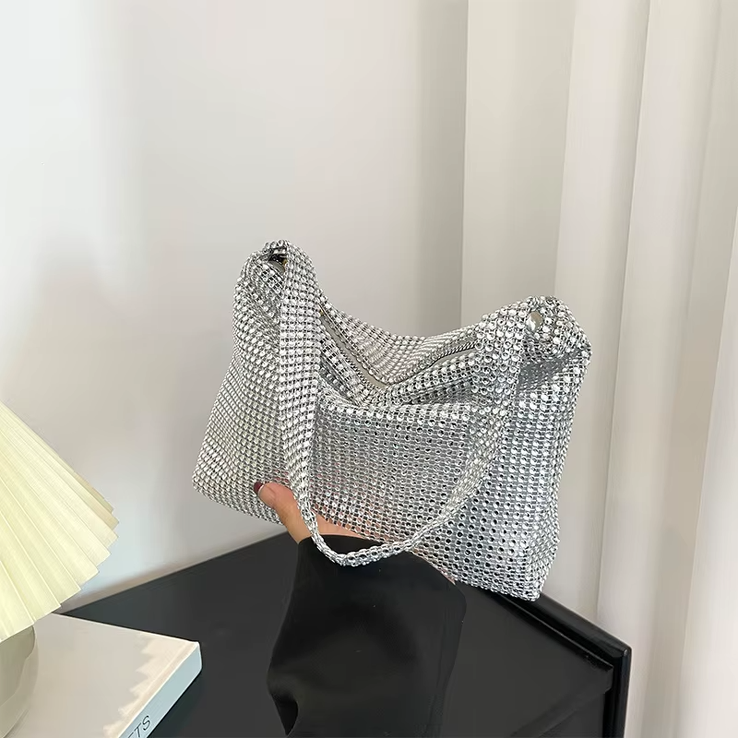 Luxe Silver Dinner Handbag