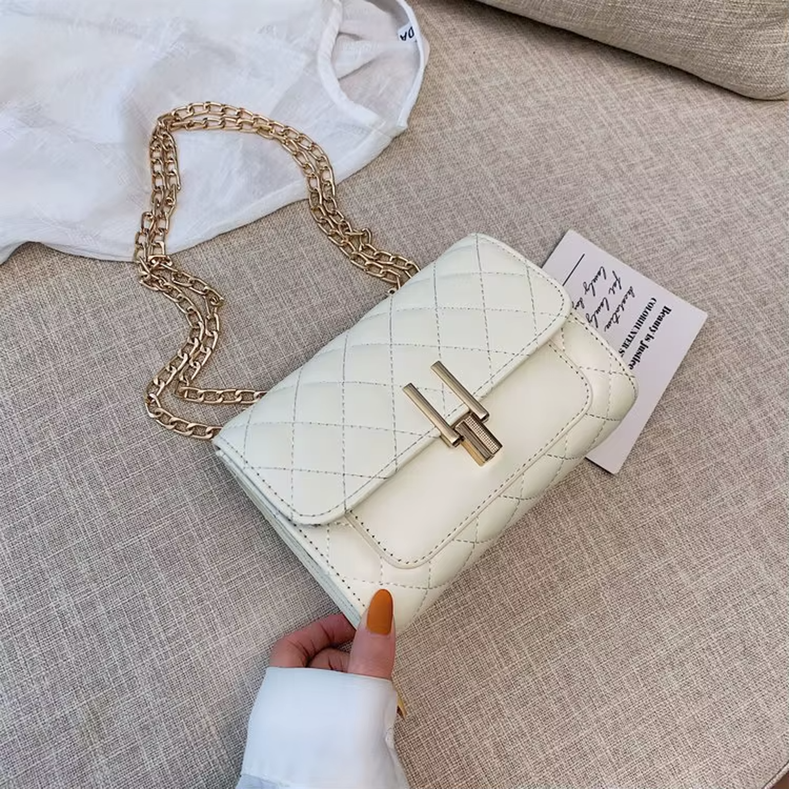 White Everyday Chic Handbag