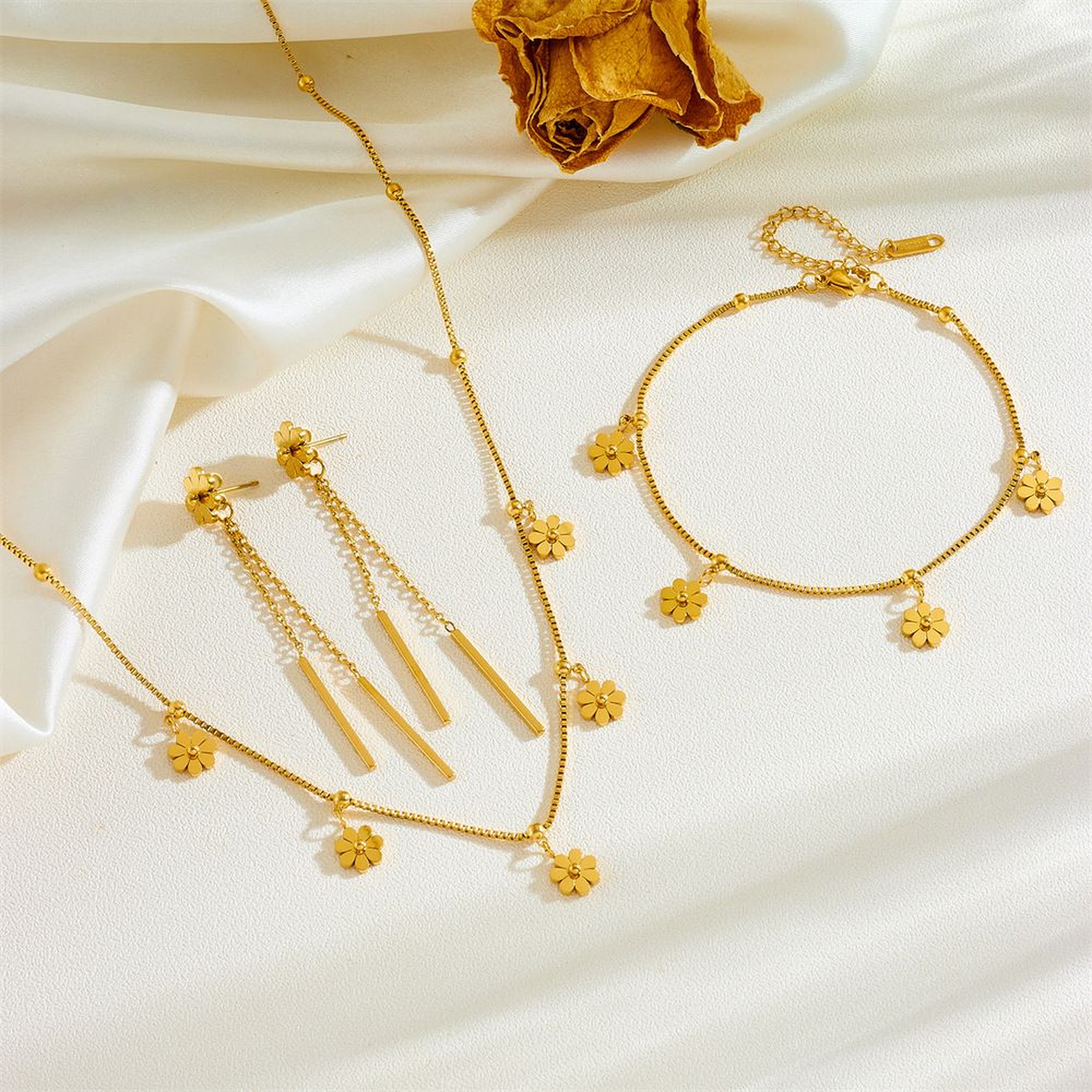 Too Cute Trio (Earrings, Necklace and Bracelet Set)