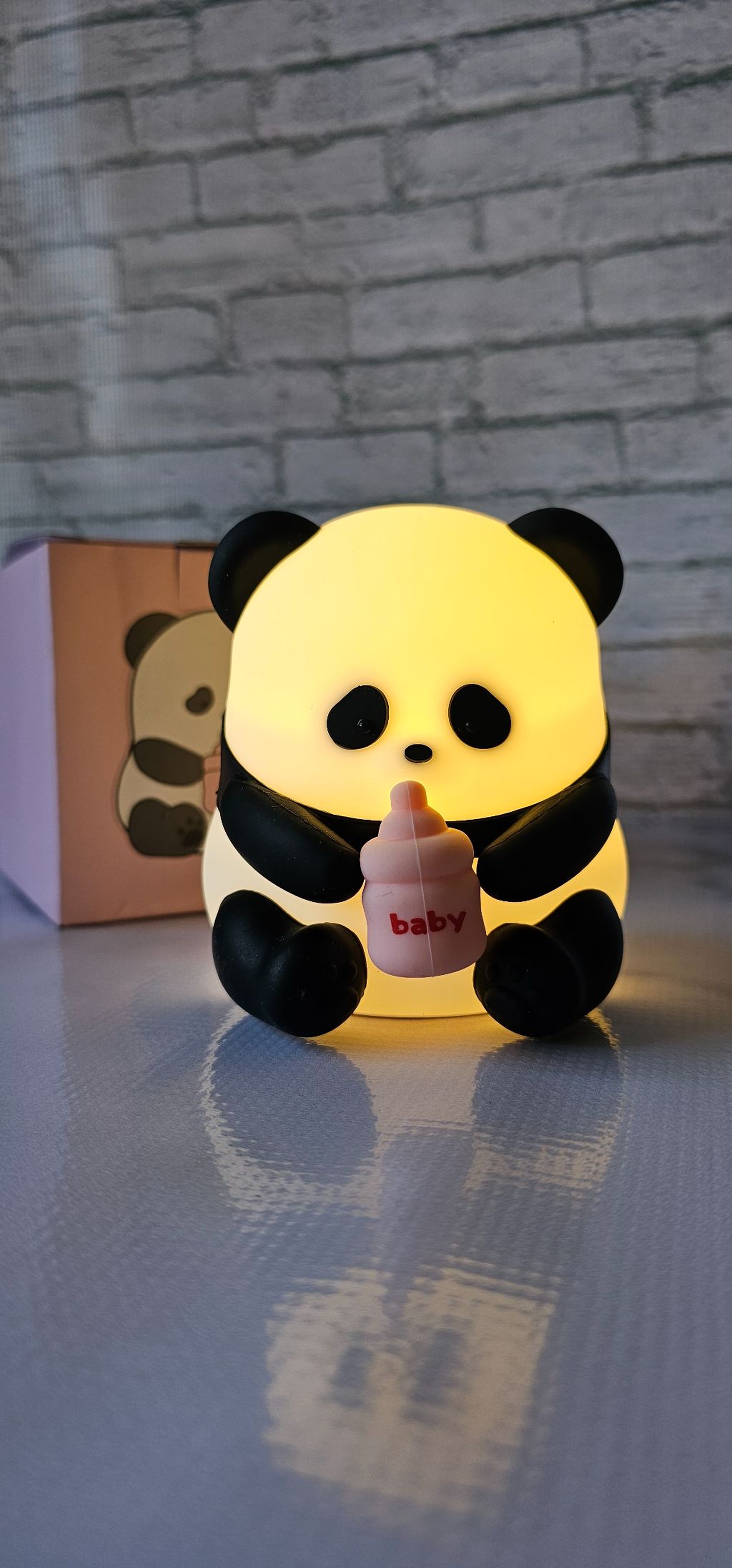 Panda squishy night light