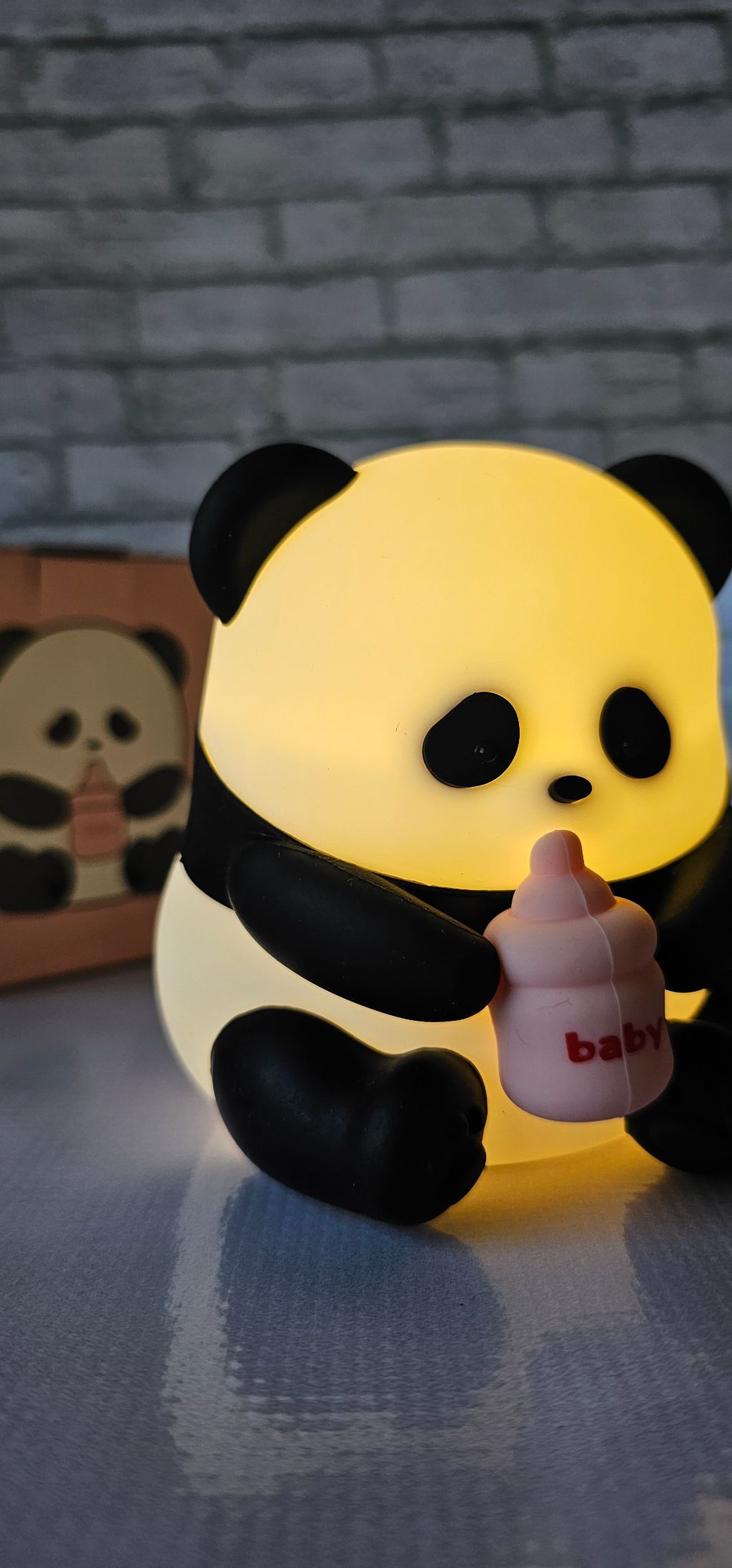 Panda squishy night light