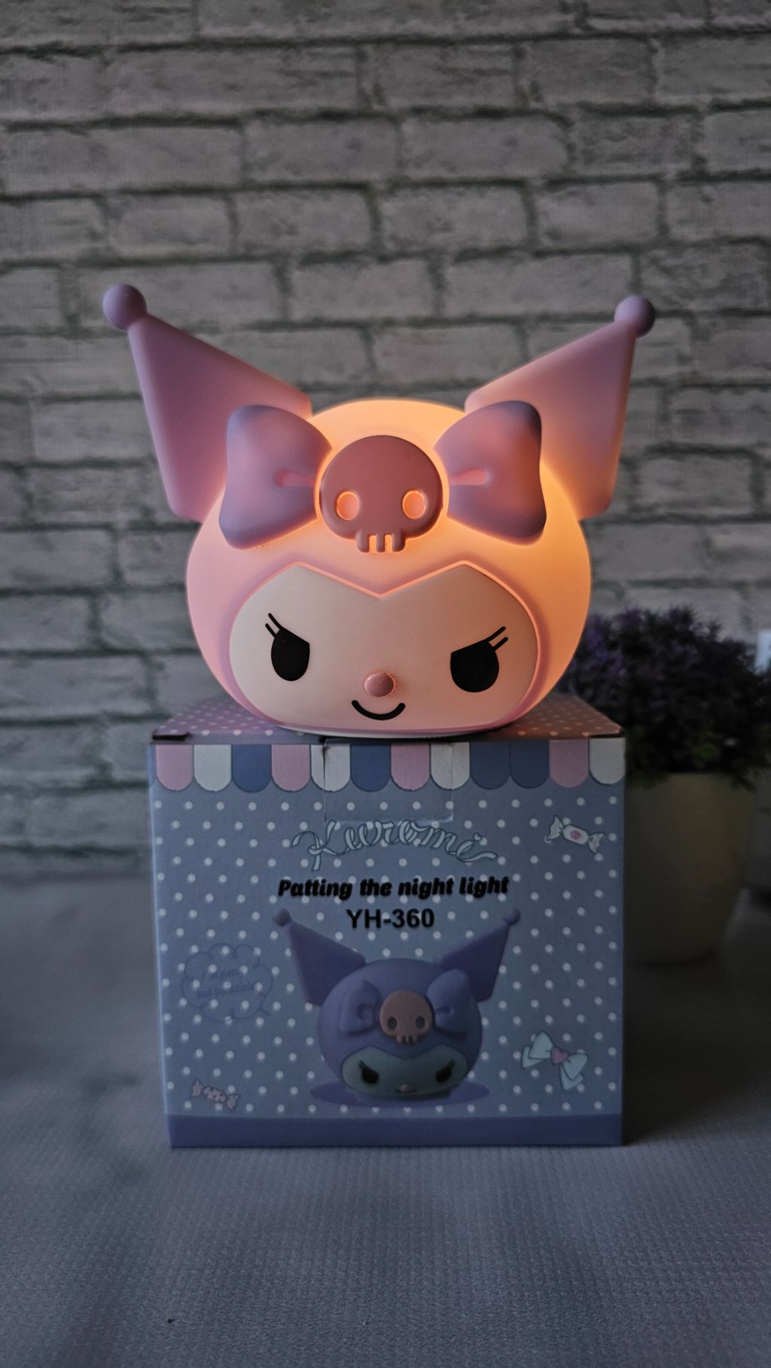 Kuromi squishy night lights