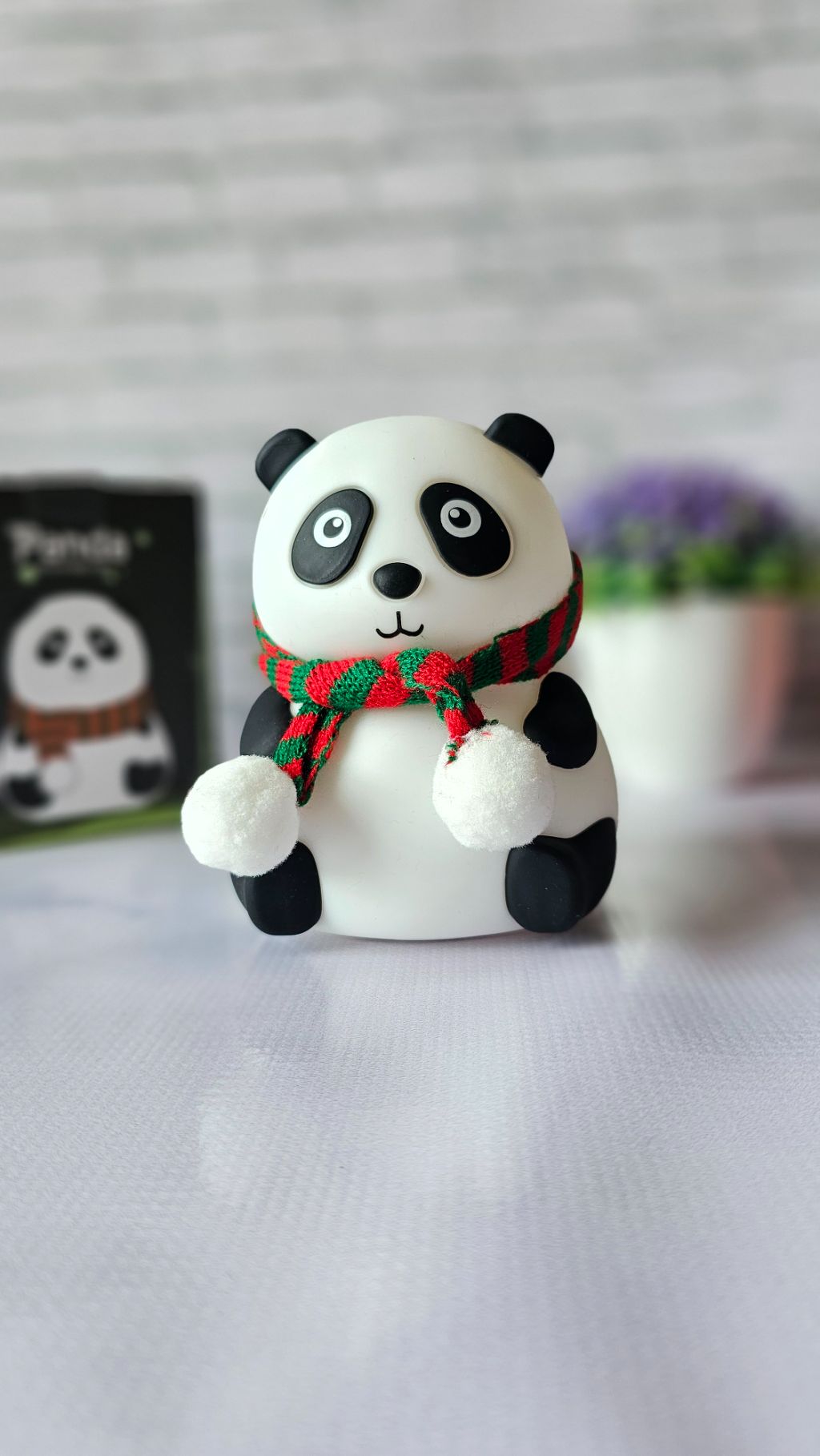 Panda scarf colour changing night light