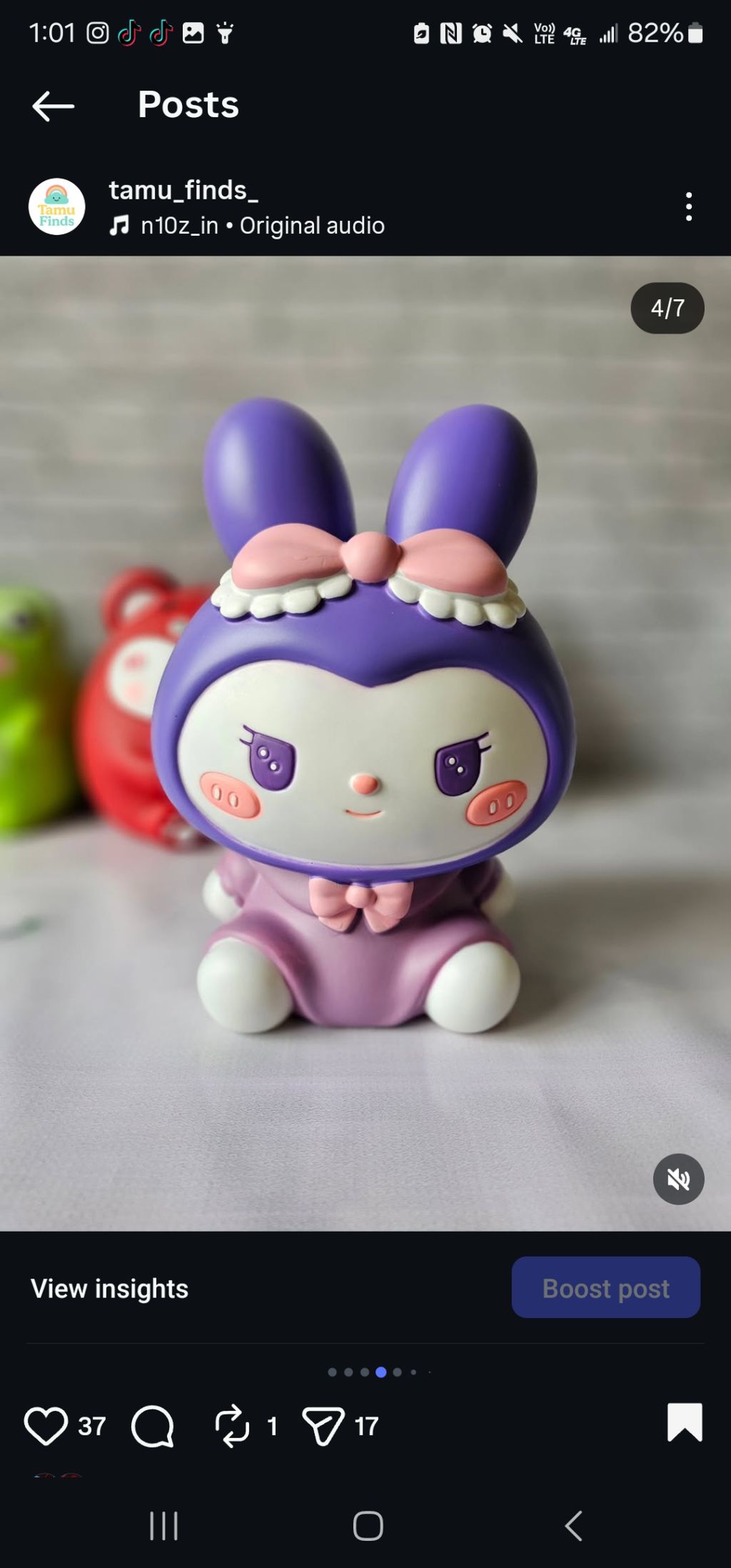 Kuromi piggy bank