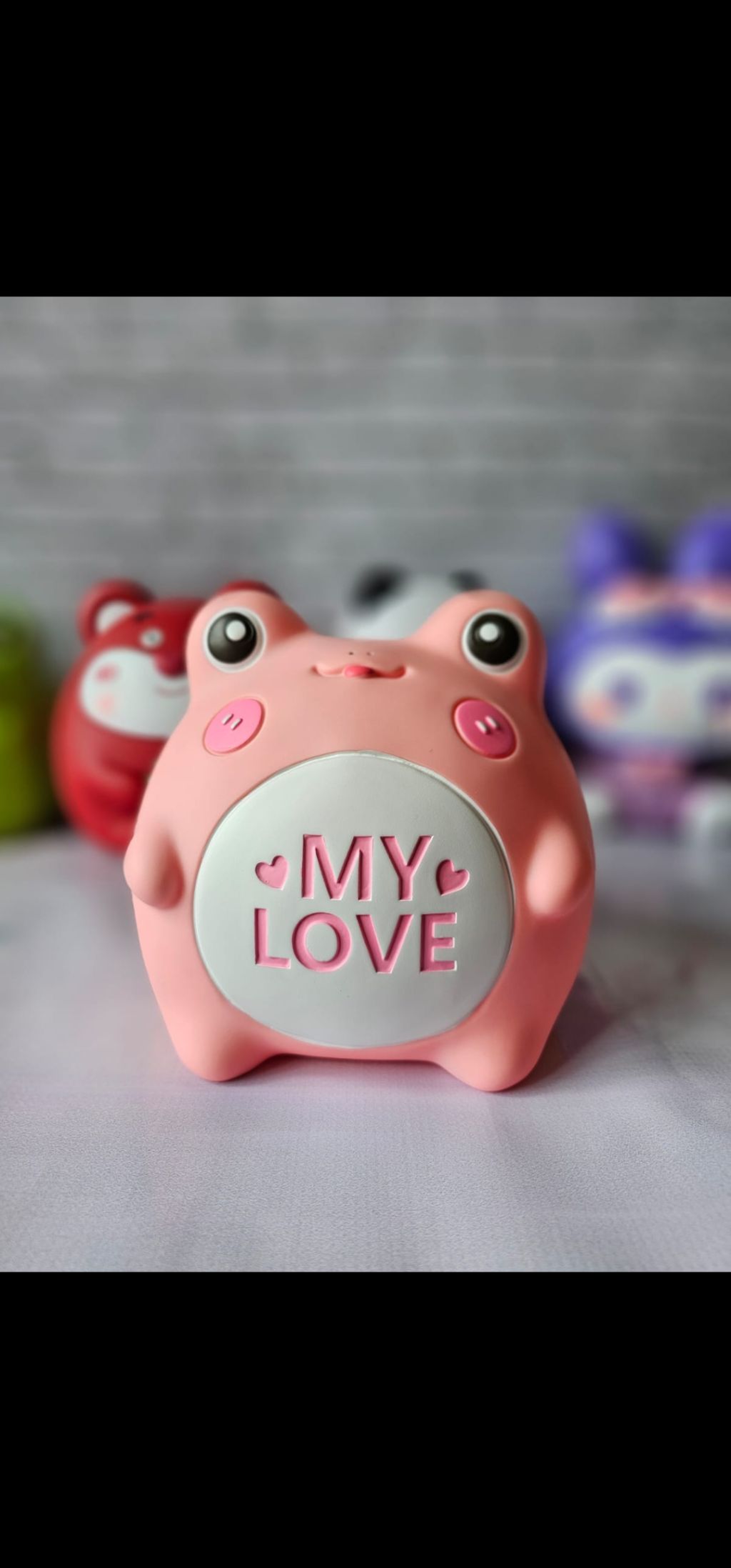Frog piggy bank