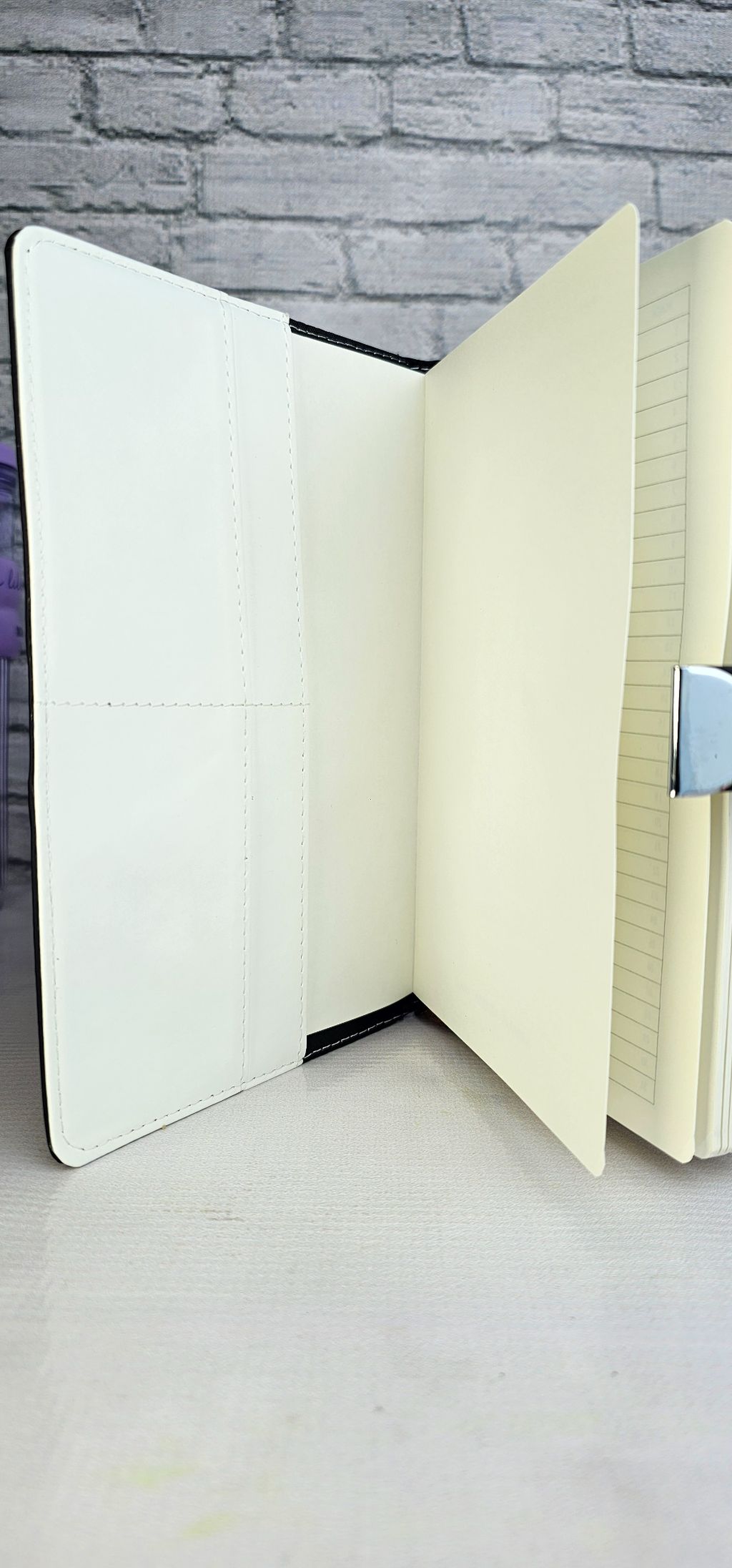 Marble lock notebook