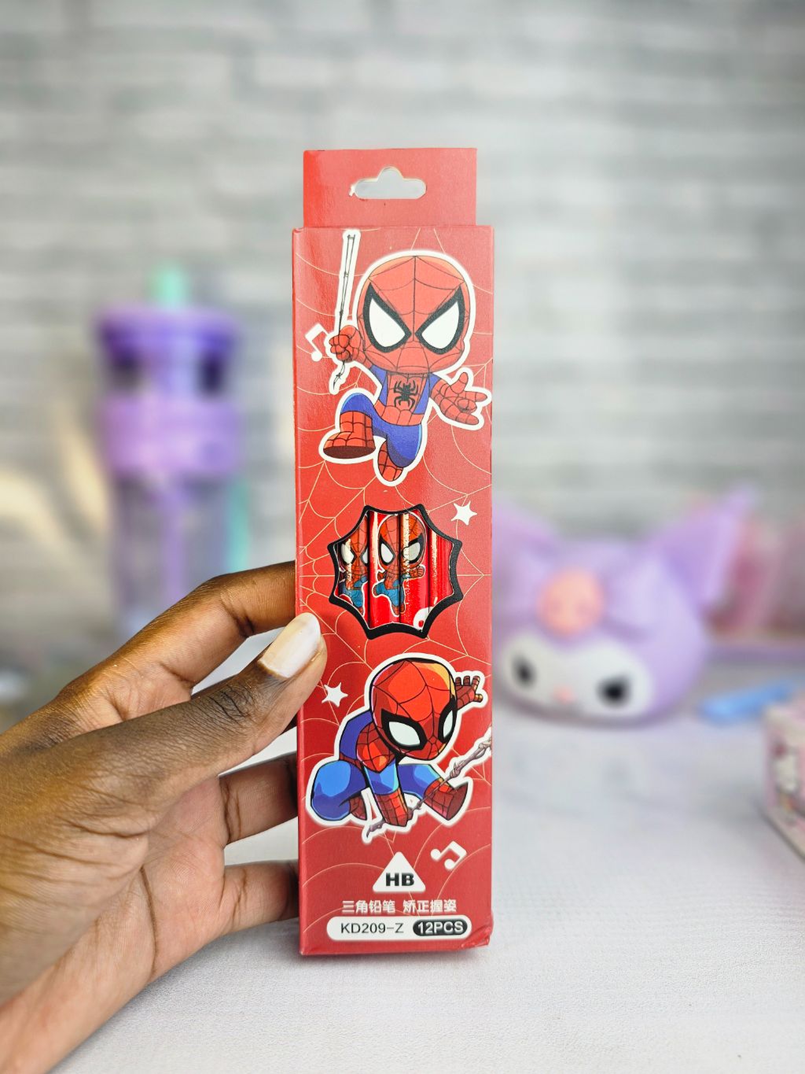 Spiderman pencils