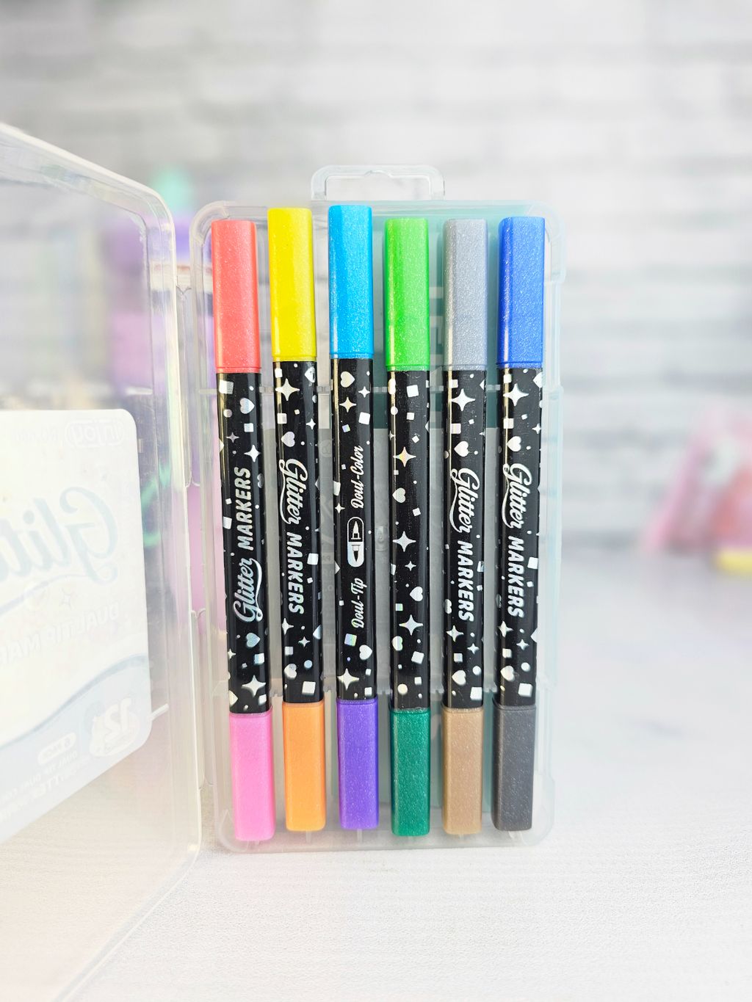 Glitter markers