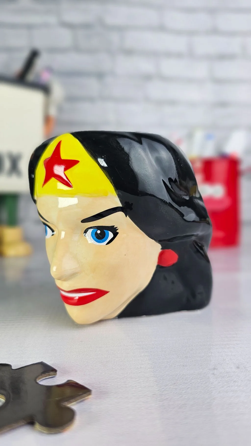 3d ceramic wonderwoman mug DC comics