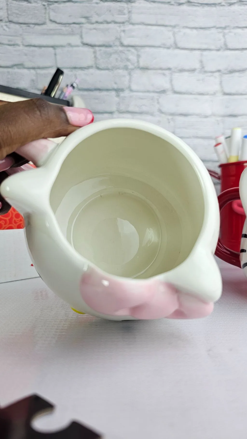 3d hello kitty ceramic mug sanrio