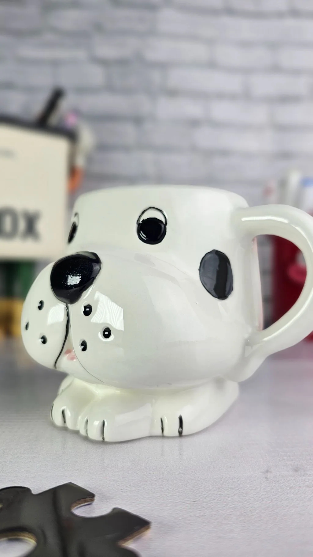 3d ceramic dog mug