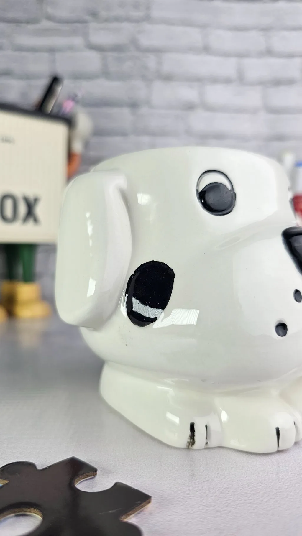 3d ceramic dog mug