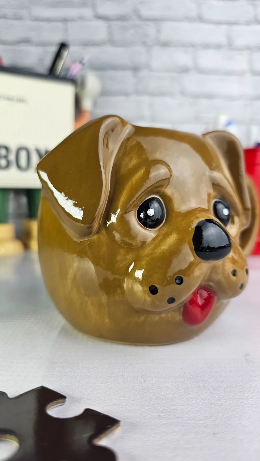 3d ceramic dog mug